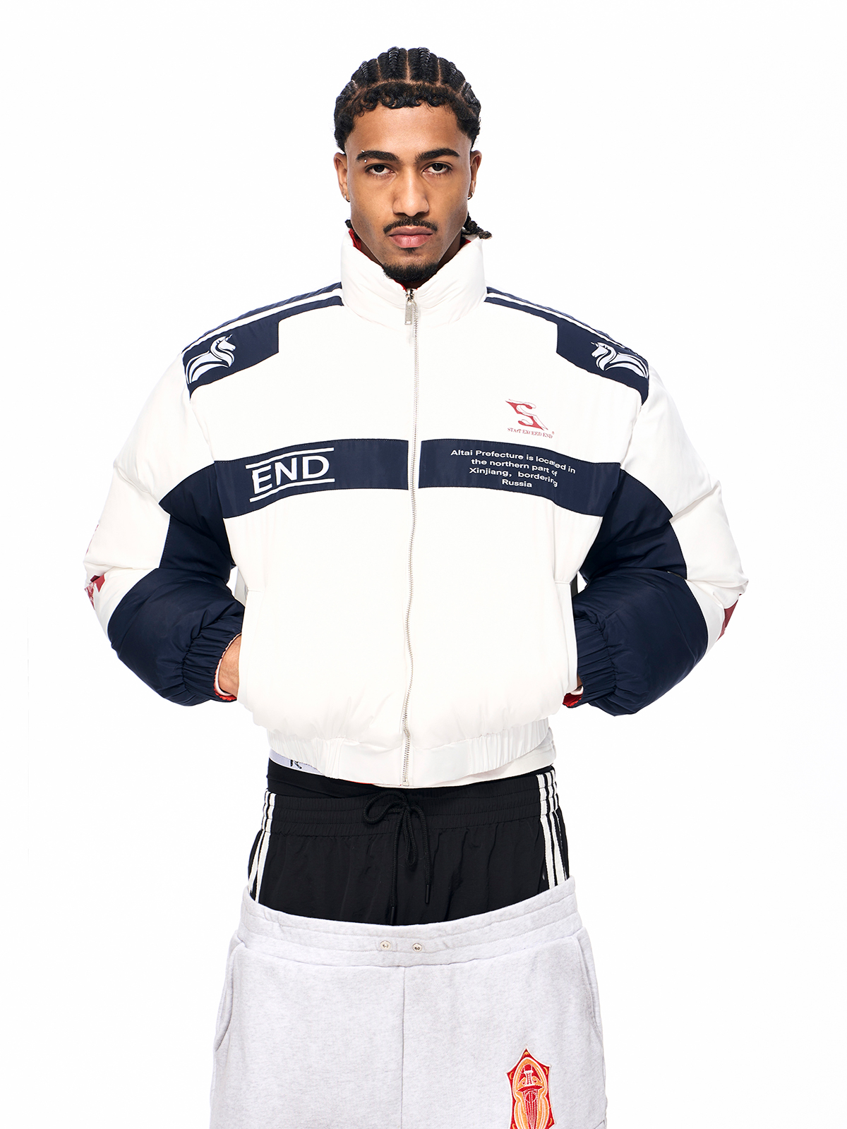 REVERSIBLE ALTAI RACING PUFFER (BLAZE ORANGE)