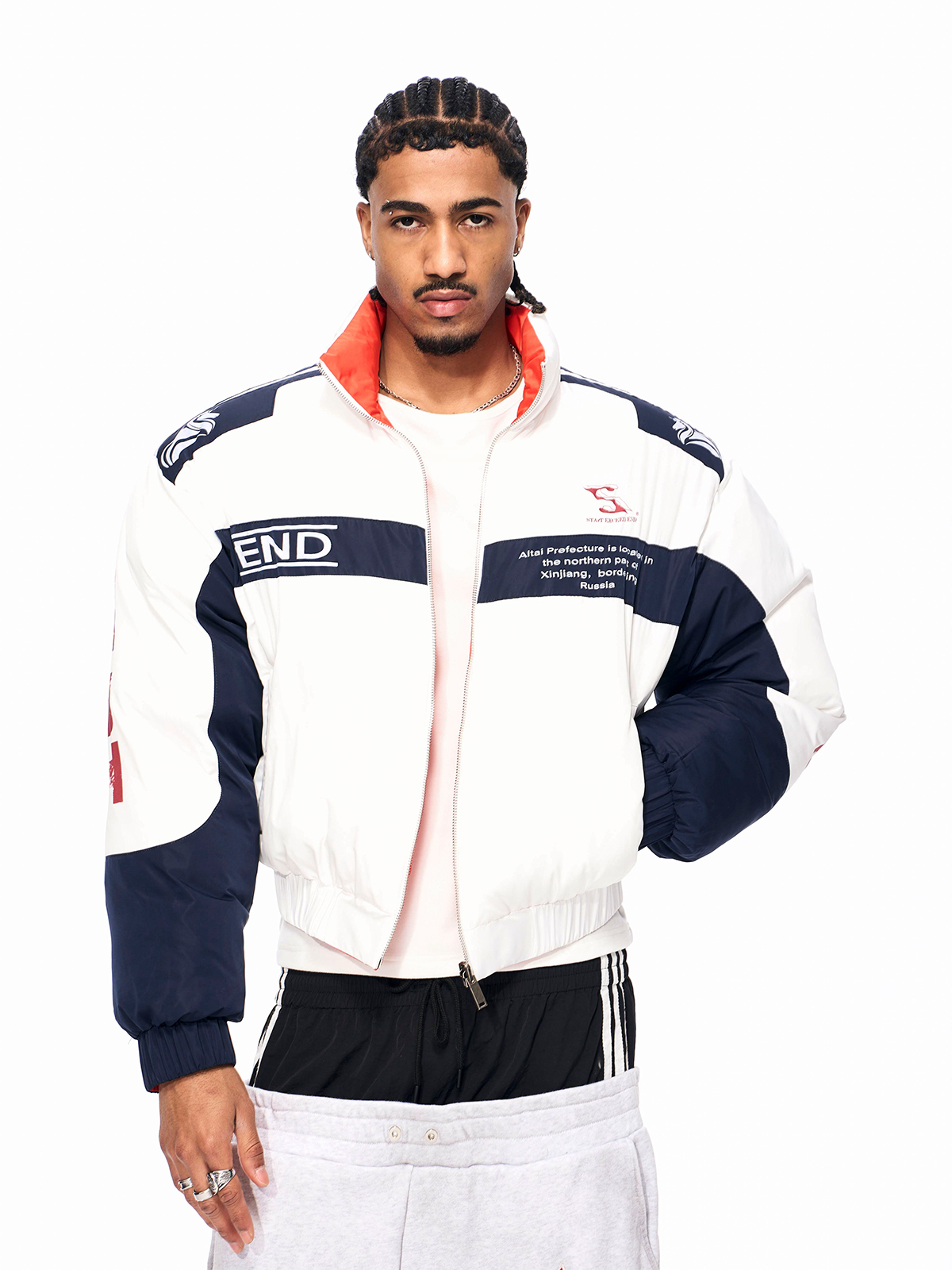 REVERSIBLE ALTAI RACING PUFFER (BLAZE ORANGE)