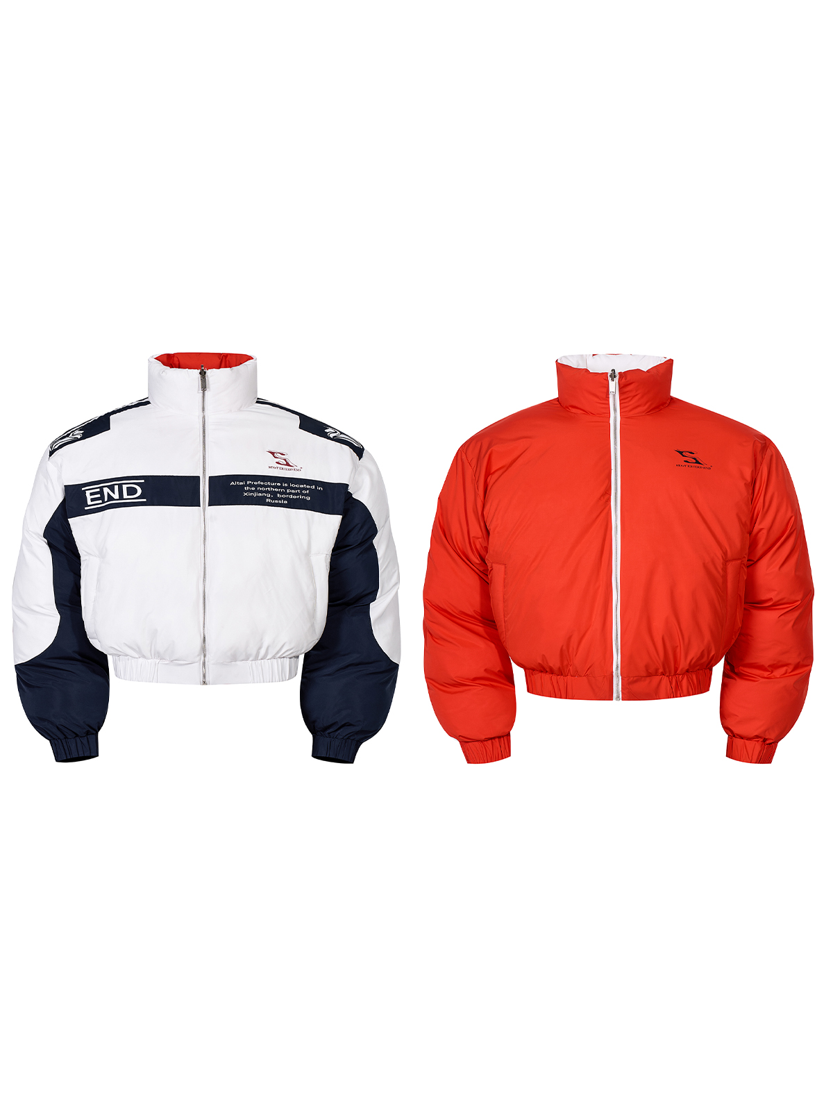 REVERSIBLE ALTAI RACING PUFFER (BLAZE ORANGE)