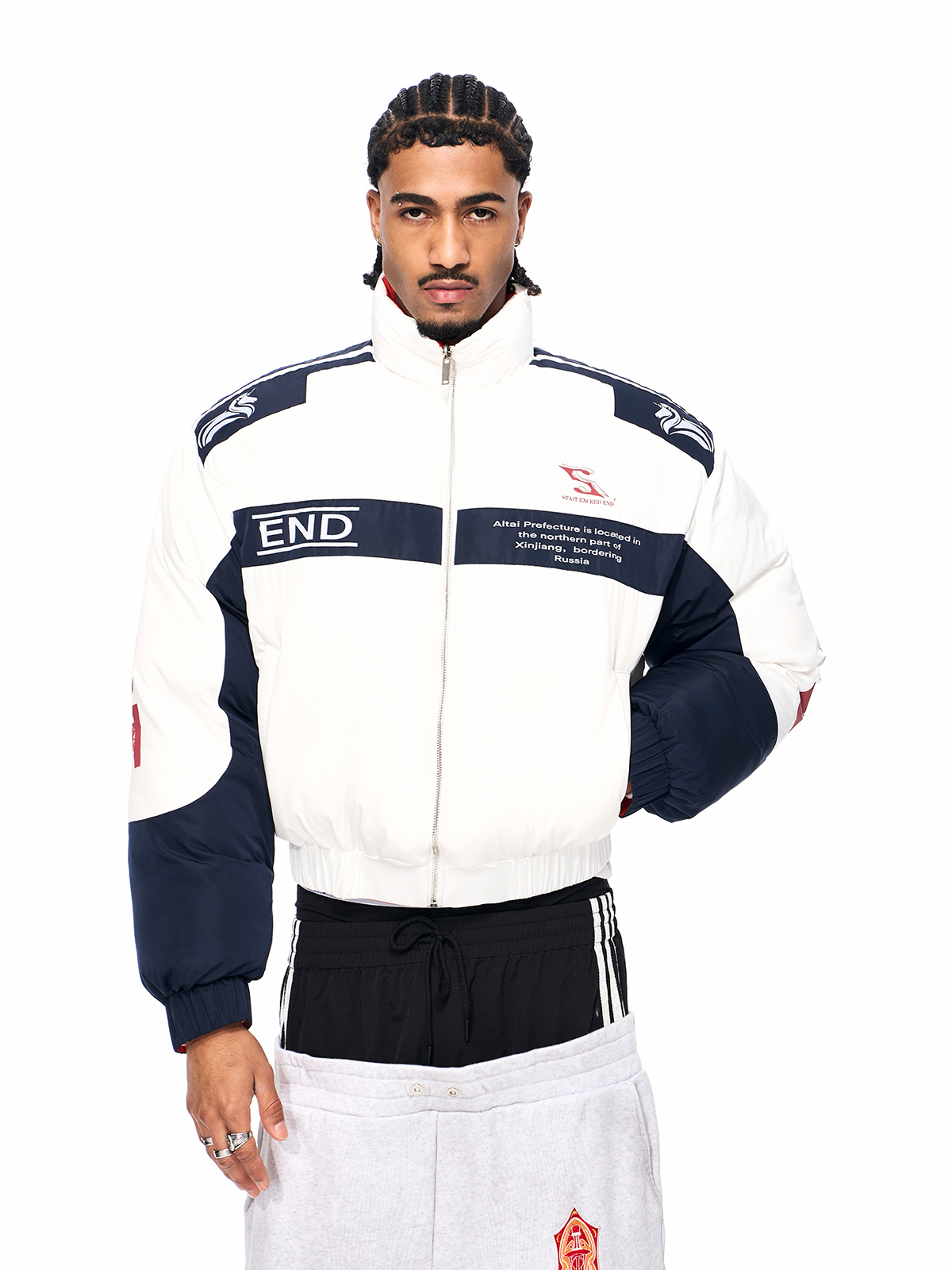 REVERSIBLE ALTAI RACING PUFFER (BLAZE ORANGE)