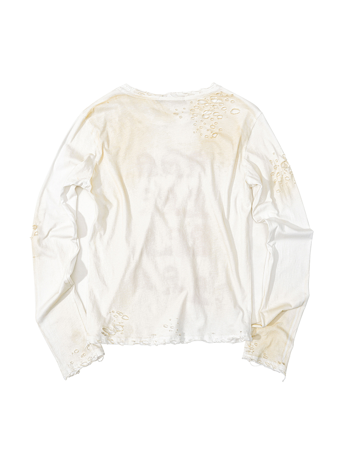PORTRAIT GRID DESTROYED LONG SLEEVE TEE