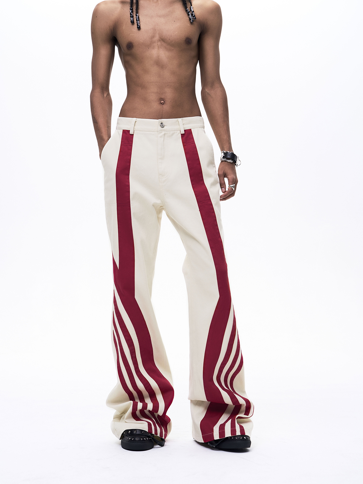 EMBROIDERED RACING BADGE MOTO DENIM SET