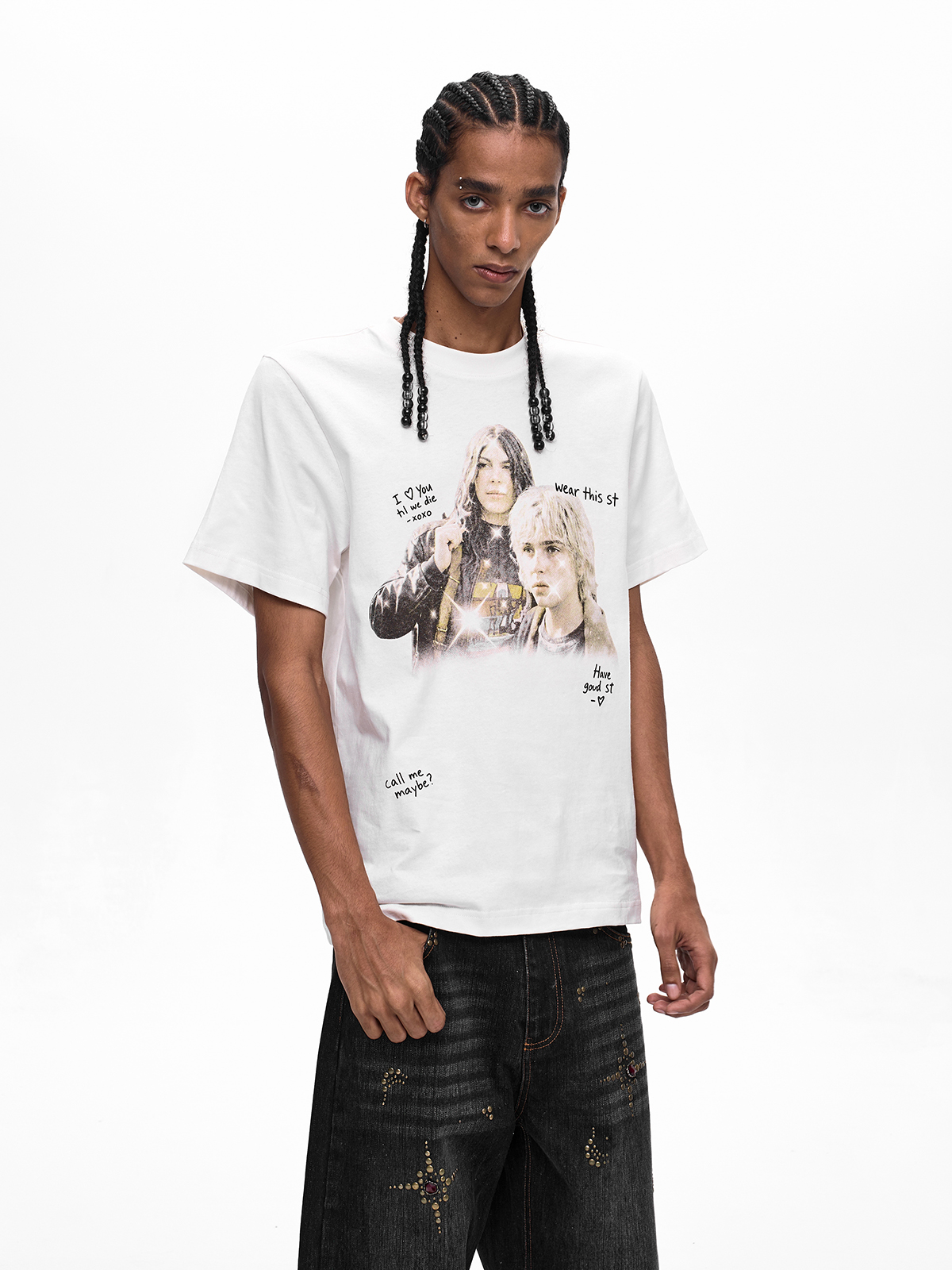 VINTAGE PORTRAIT GRAFFITI GRAPHIC TEE