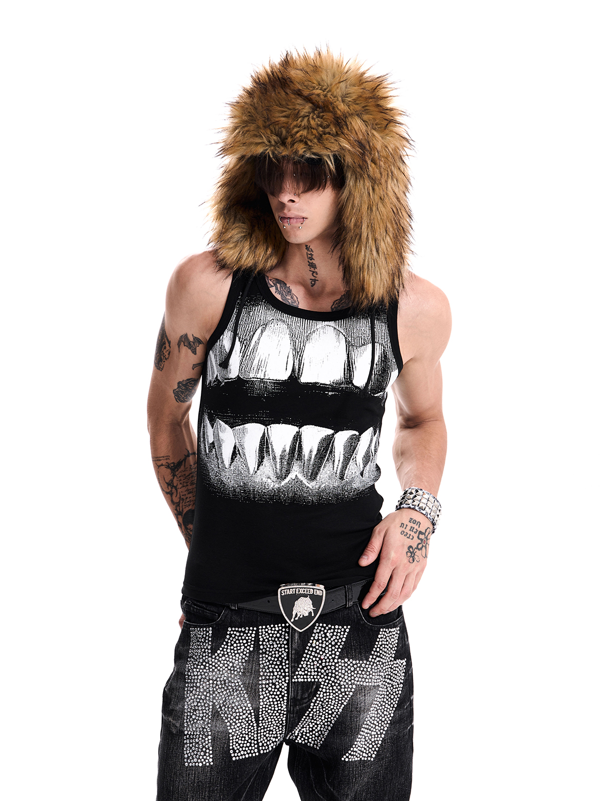 SILVER TEETH GRAPHIC TANK