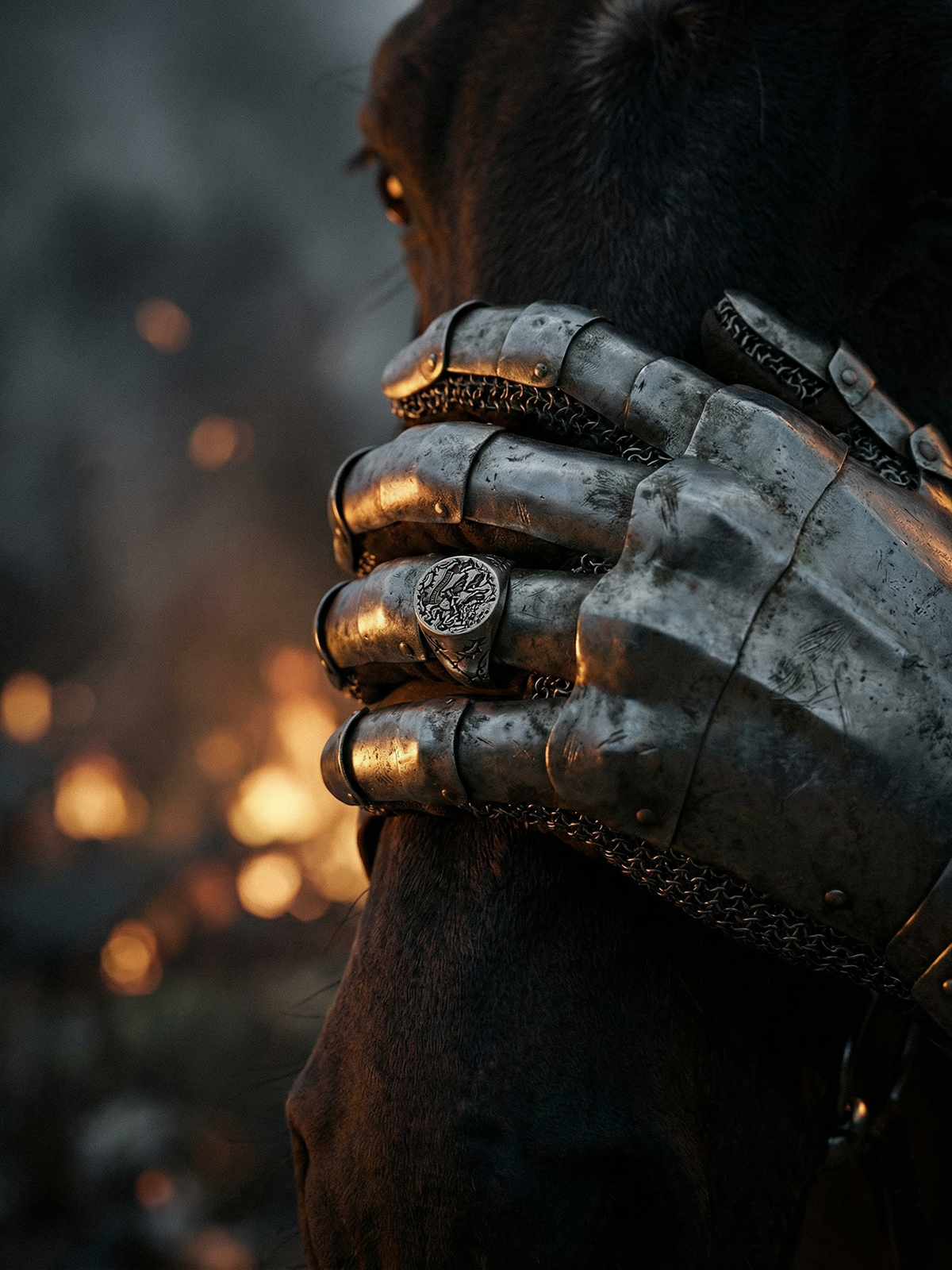 VINTAGE MEDIEVAL KNIGHT RING