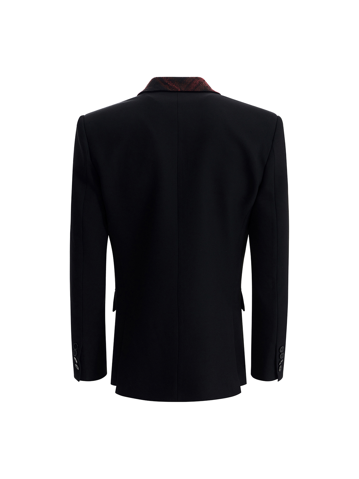 SNAKESKIN PANEL DOUBLE BREASTED BLAZER