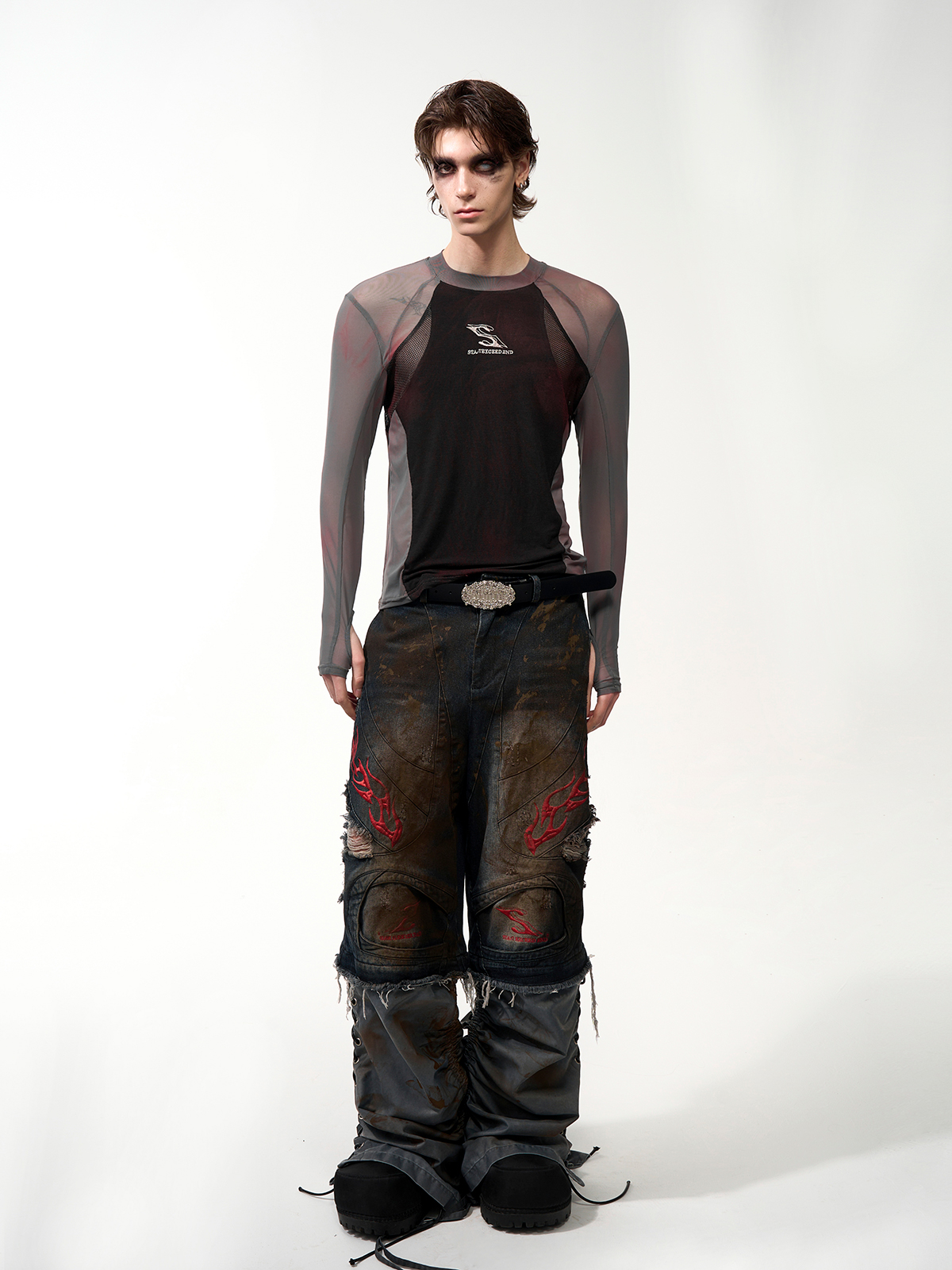 SHADOW MESH HYBRID LONG SLEEVE-START EXCEED END