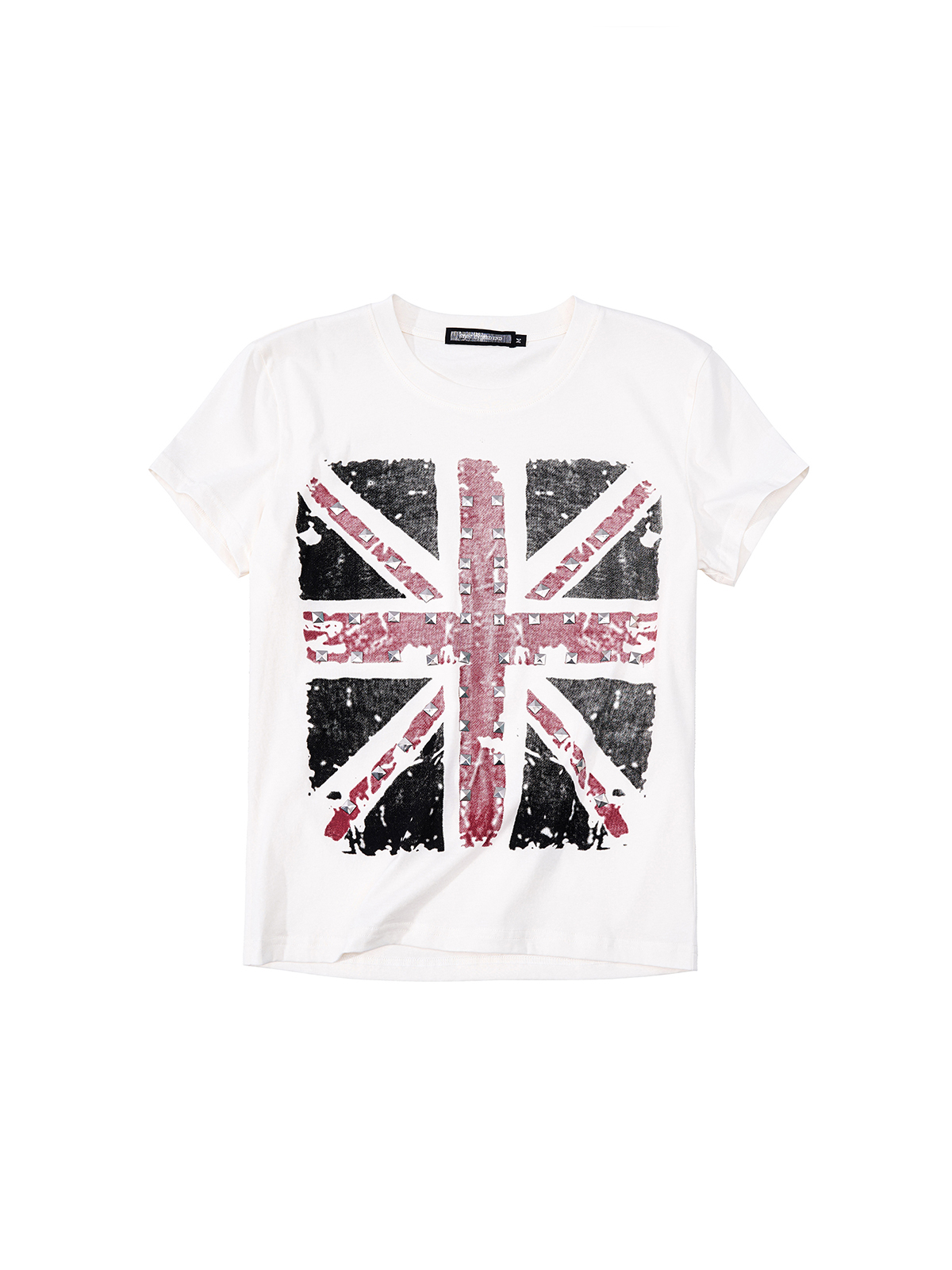 STUDDED UNION JACK TEE
