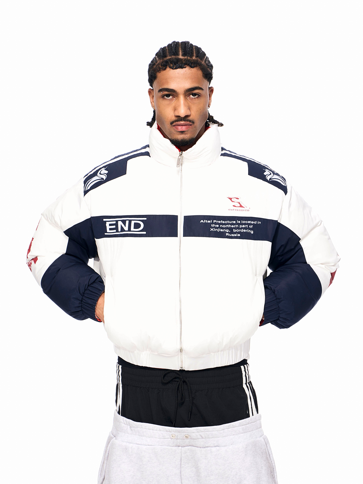 REVERSIBLE ALTAI RACING PUFFER (BLAZE ORANGE)