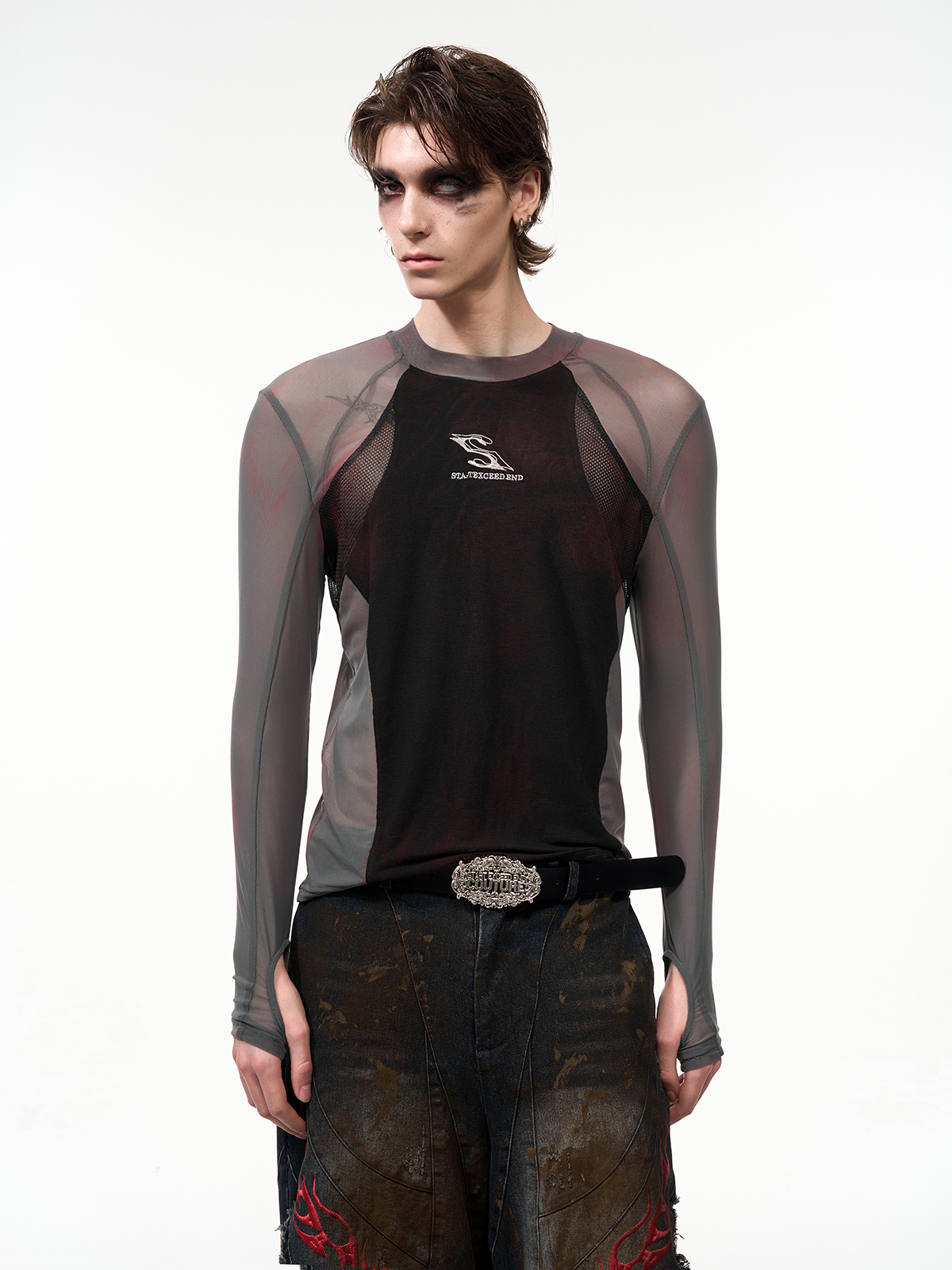 SHADOW MESH HYBRID LONG SLEEVE-START EXCEED END