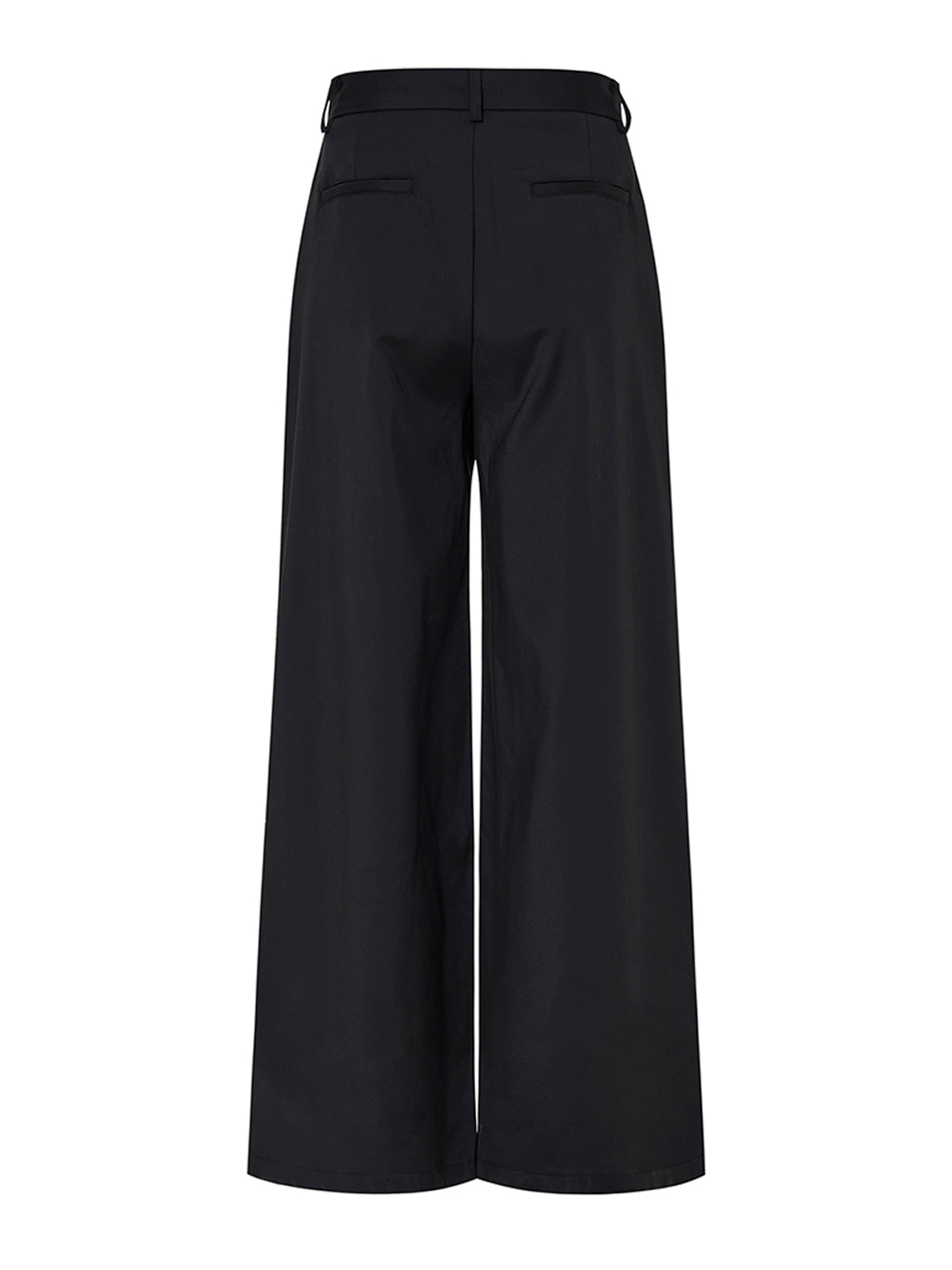 STRUCTURED CINCHED WAIST STUDDED SUIT SET-BLACK