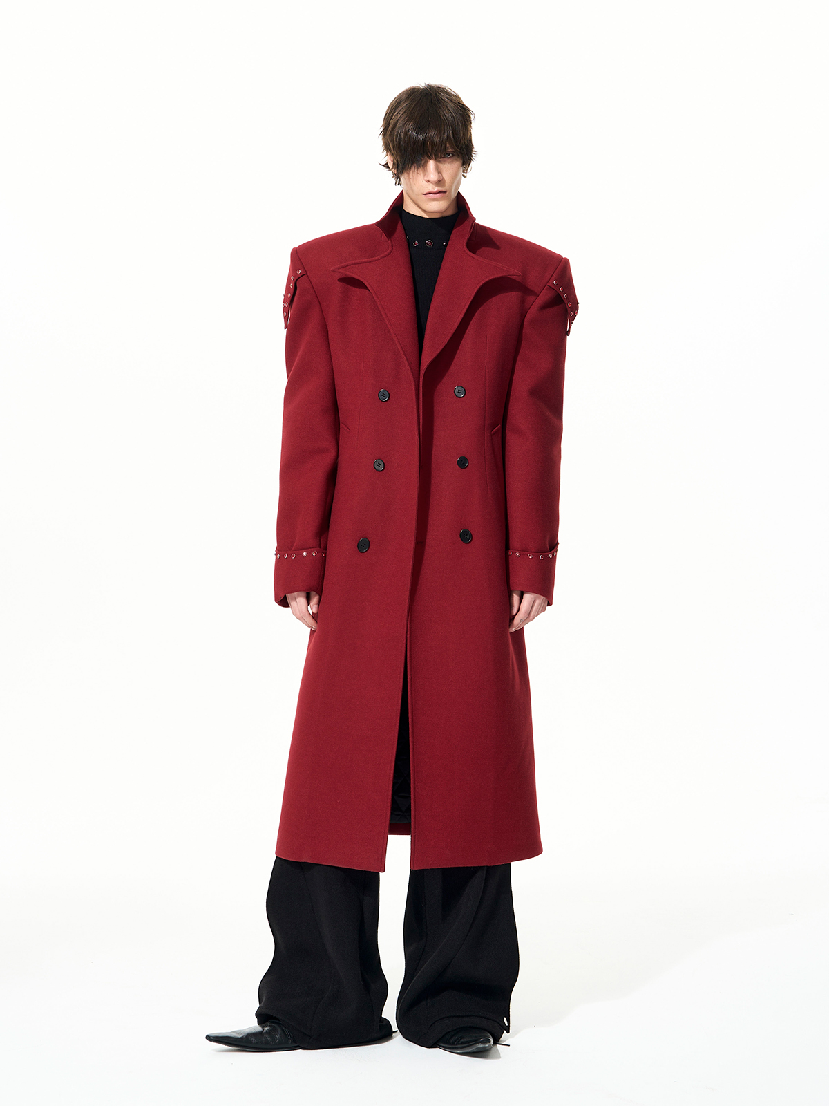 OXBLOOD IMPERIAL STRUCTURED COAT