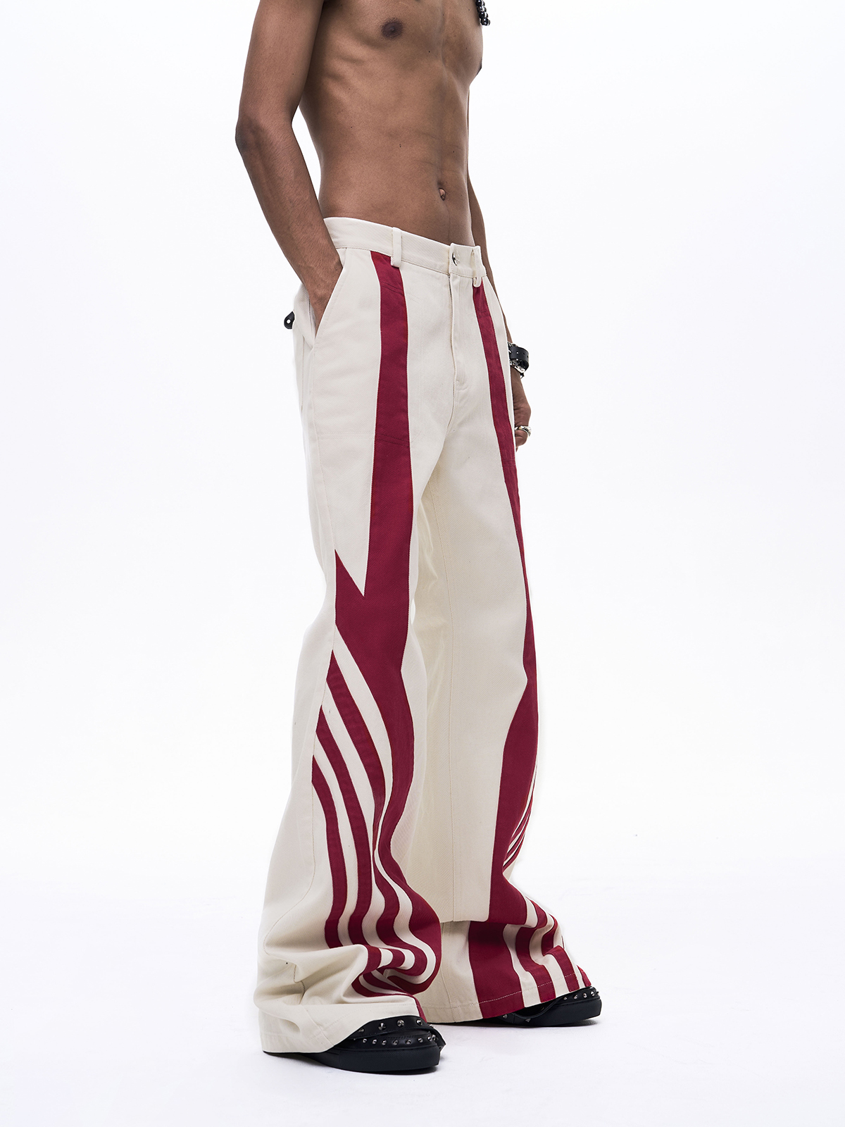 EMBROIDERED RACING BADGE MOTO DENIM SET