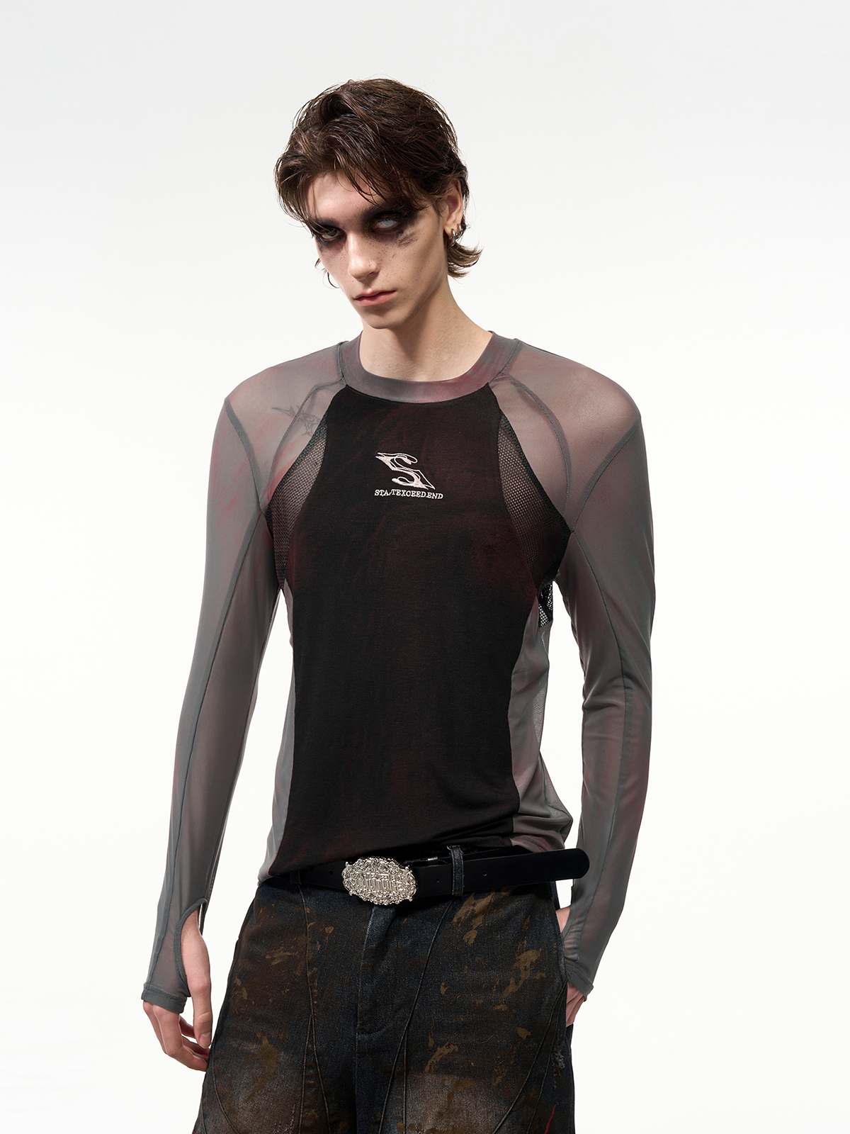 SHADOW MESH HYBRID LONG SLEEVE-START EXCEED END