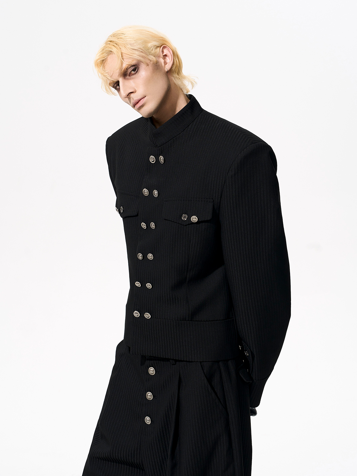 OBSIDIAN COMMANDER CROPPED SUIT SET-START EXCEED END