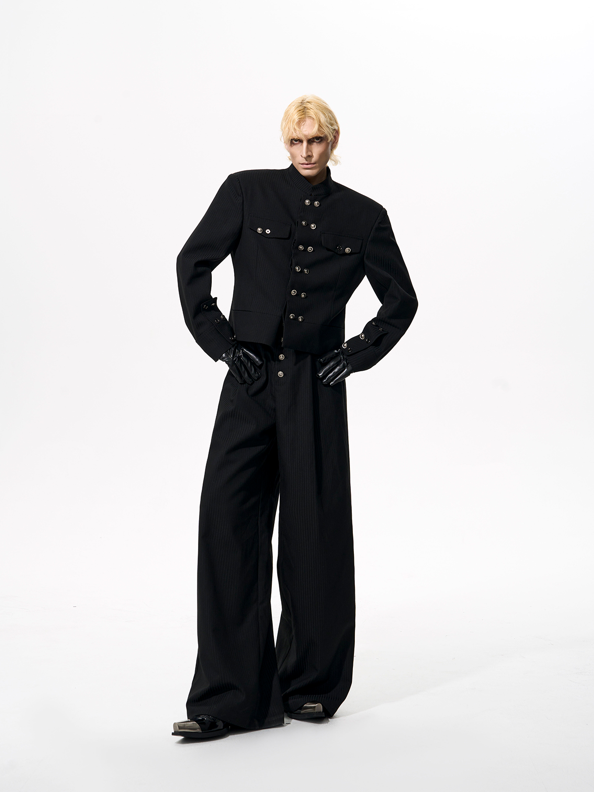 OBSIDIAN COMMANDER CROPPED SUIT SET-START EXCEED END