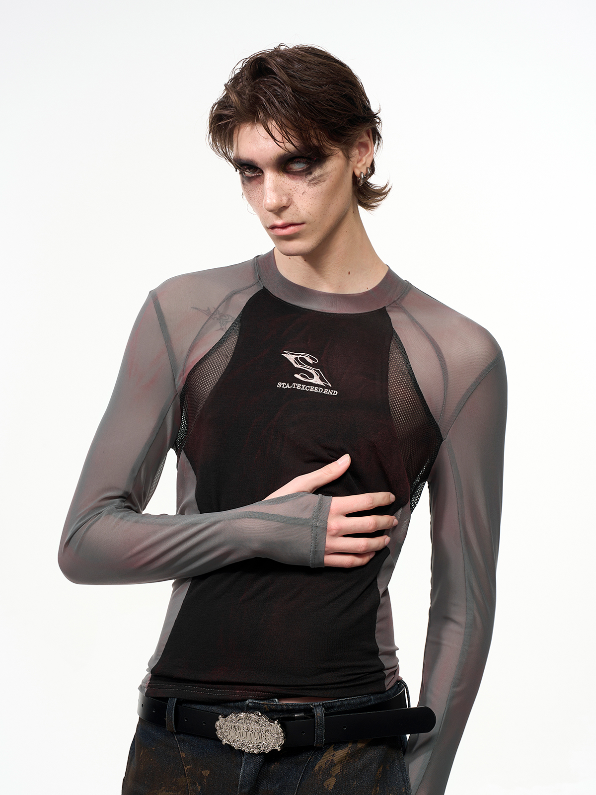 SHADOW MESH HYBRID LONG SLEEVE-START EXCEED END