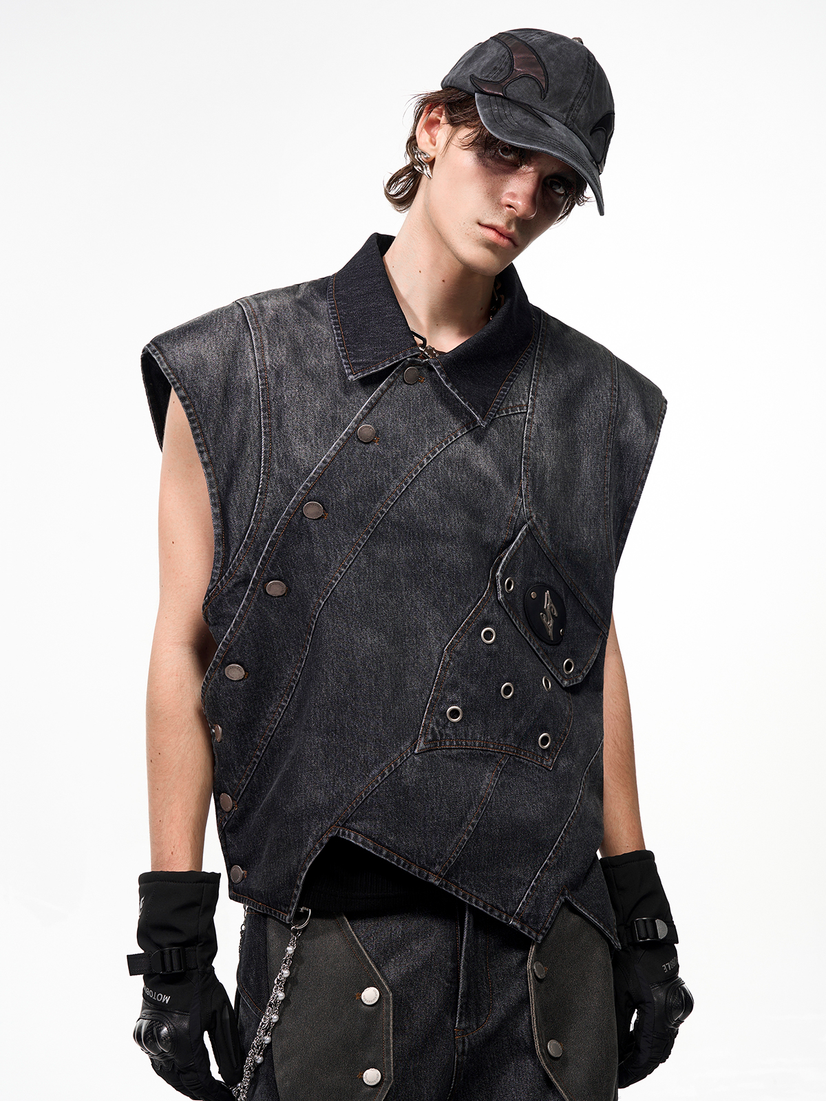 CRIMSON ROOT DECONSTRUCTED DENIM SET-START EXCEED END