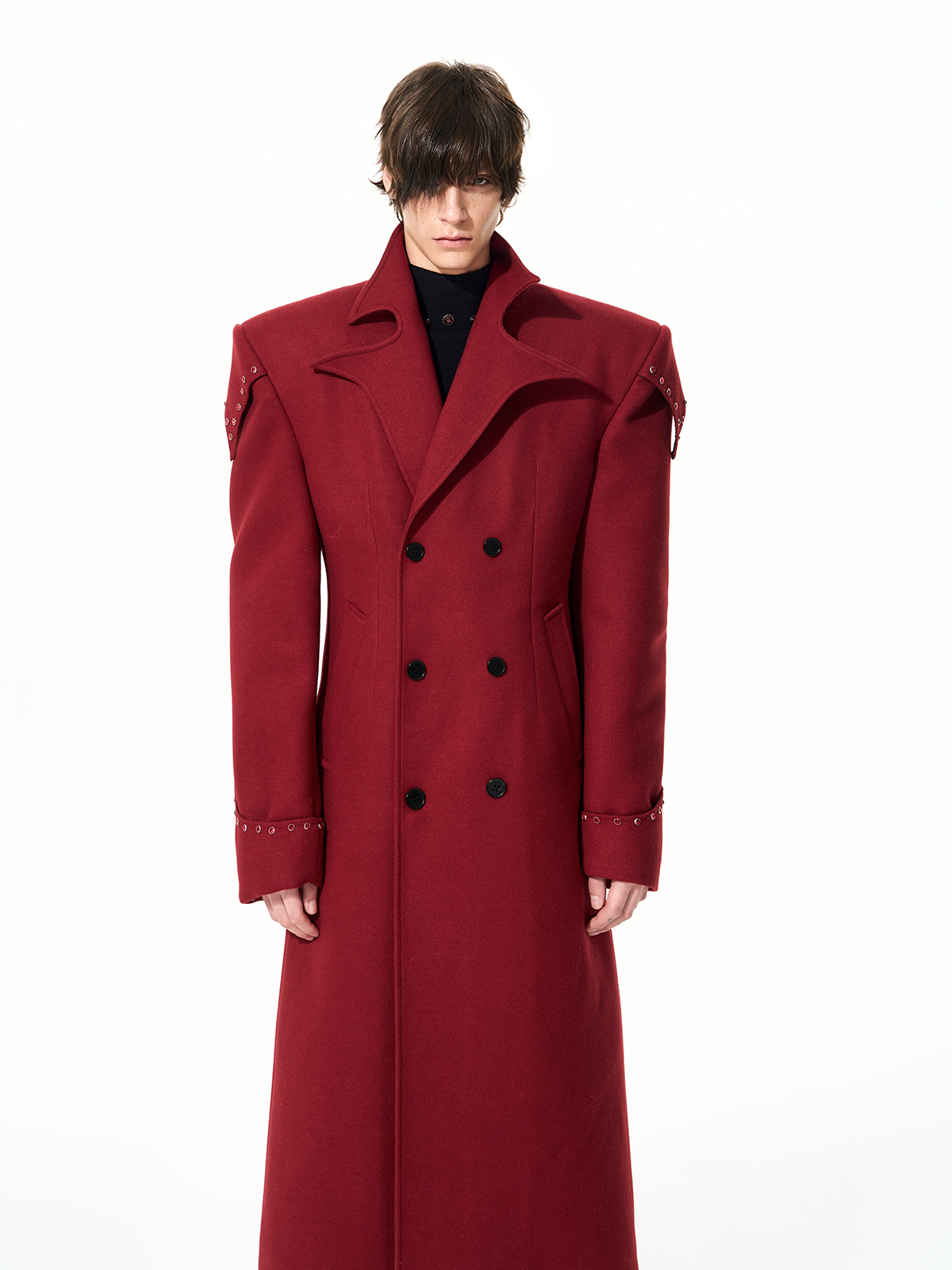 OXBLOOD IMPERIAL STRUCTURED COAT