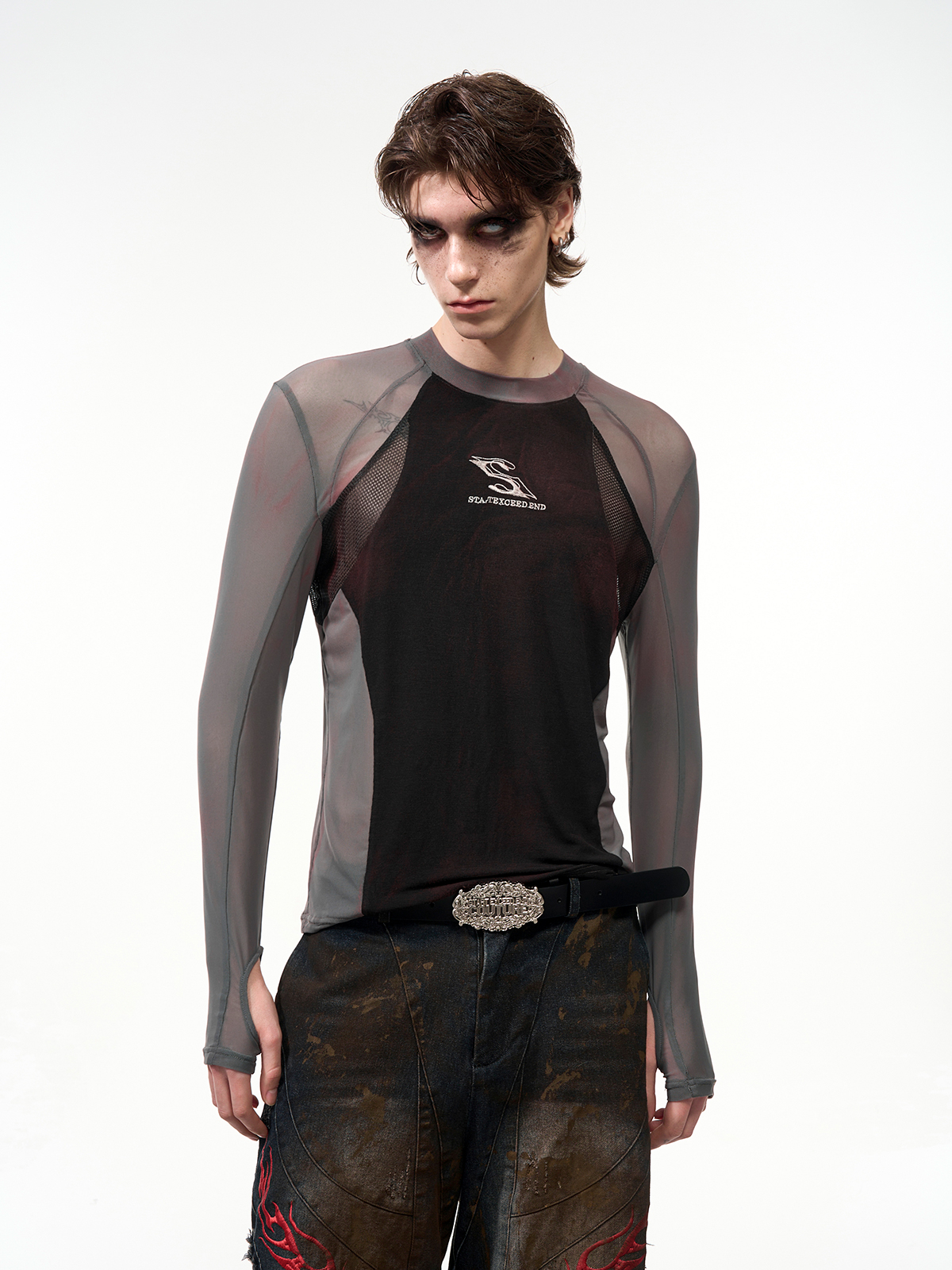 SHADOW MESH HYBRID LONG SLEEVE-START EXCEED END