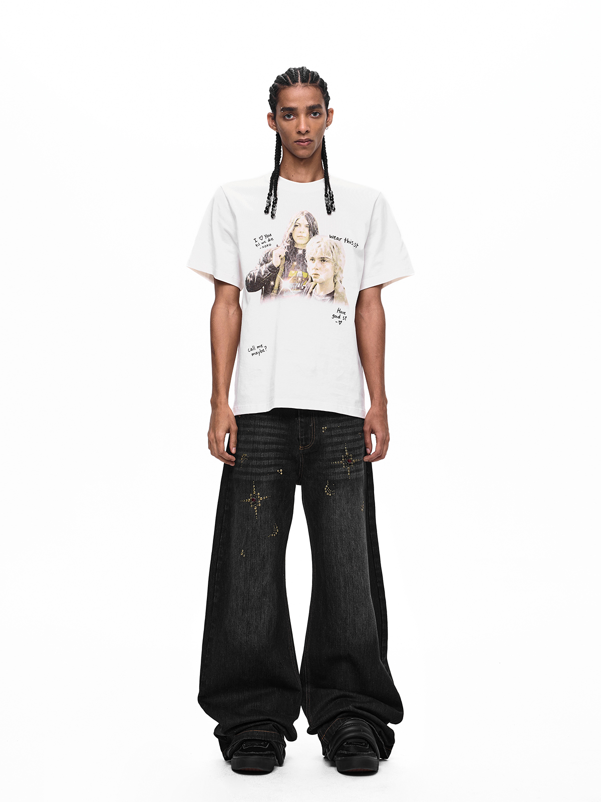 VINTAGE PORTRAIT GRAFFITI GRAPHIC TEE