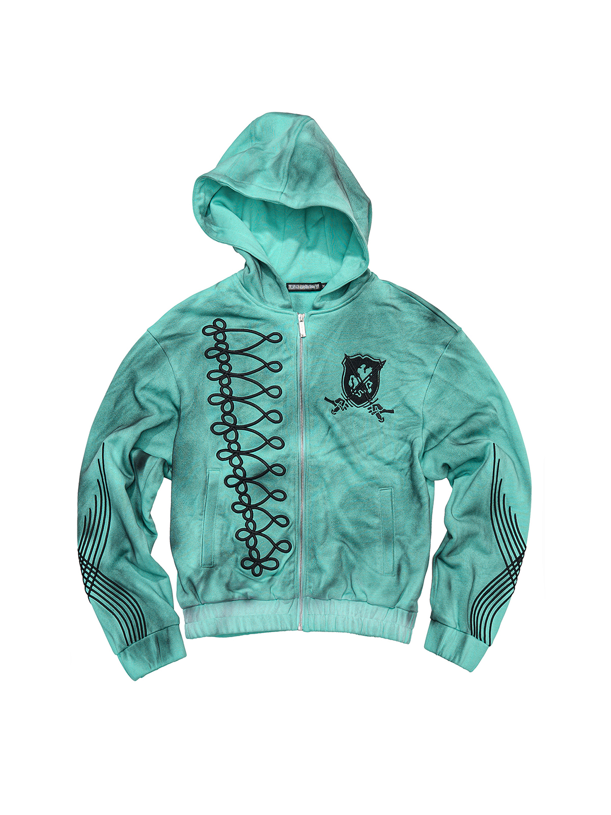 Lake Blue Washed Crest Tracksuit | START EXCEED END