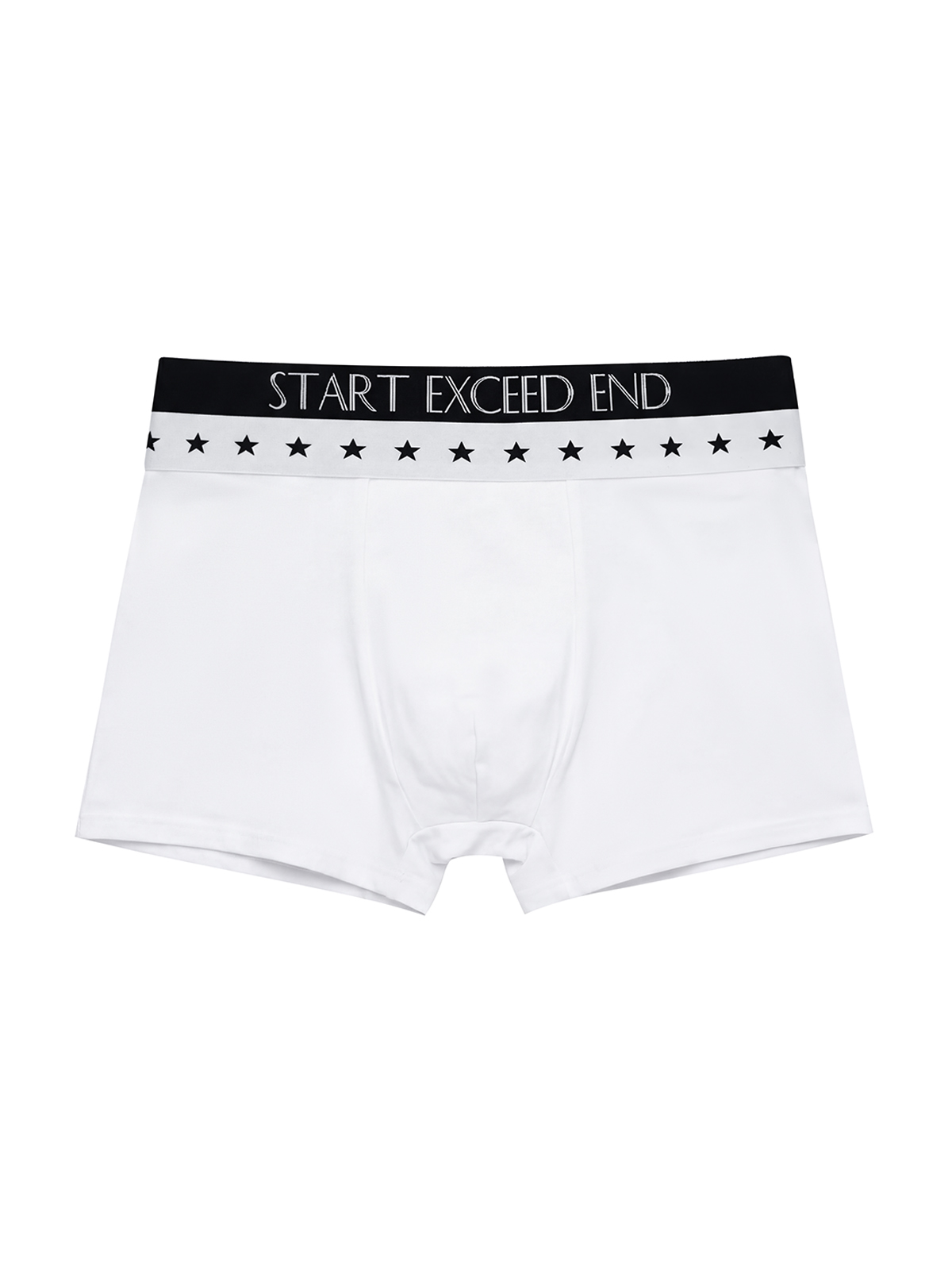 SUBVERSIVE TYPOGRAPHY STAR BOXER BRIEFS-WHITE