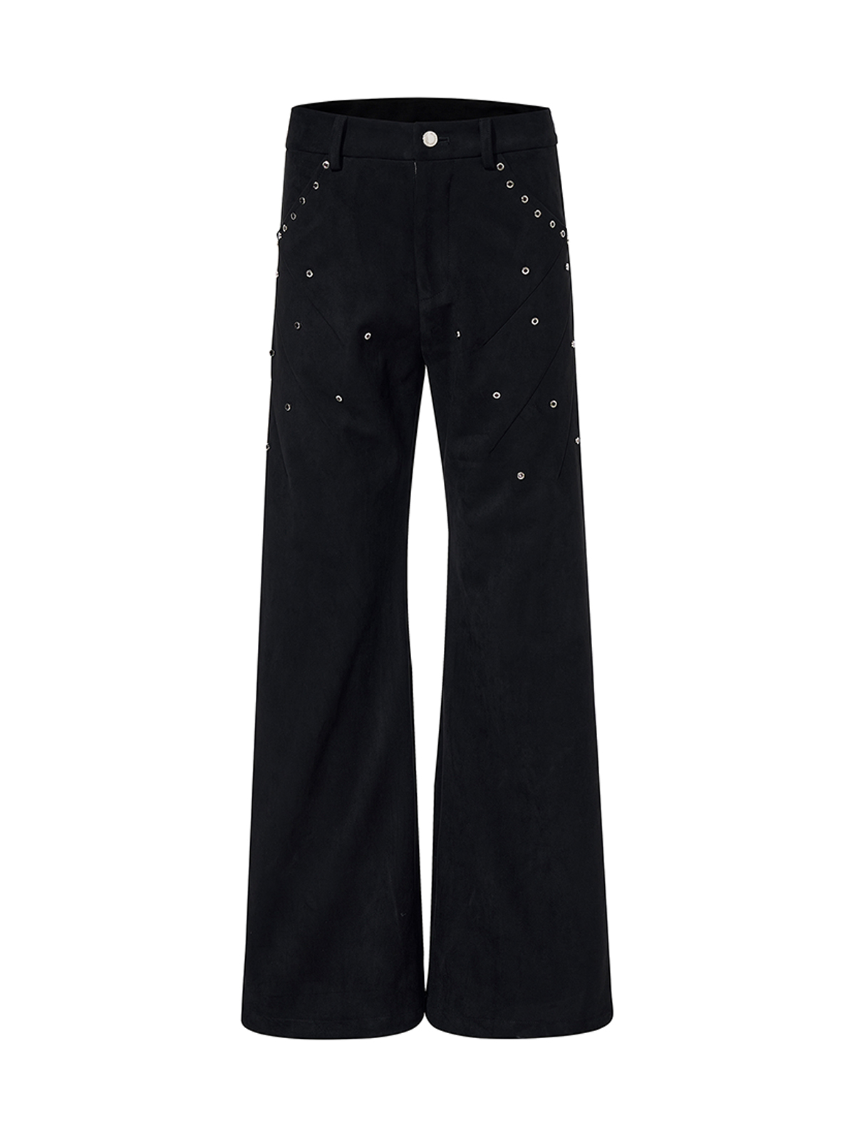 STUDDED SUEDE CROPPED SET