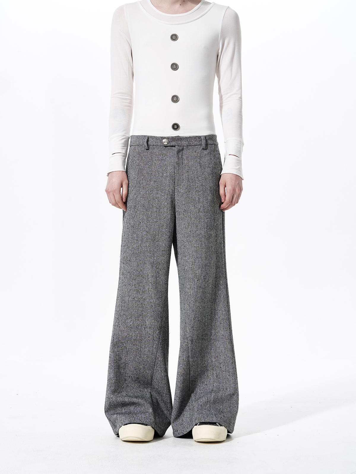 STRUCTURED CROPPED DOUBLE-BREASTED SUIT SET