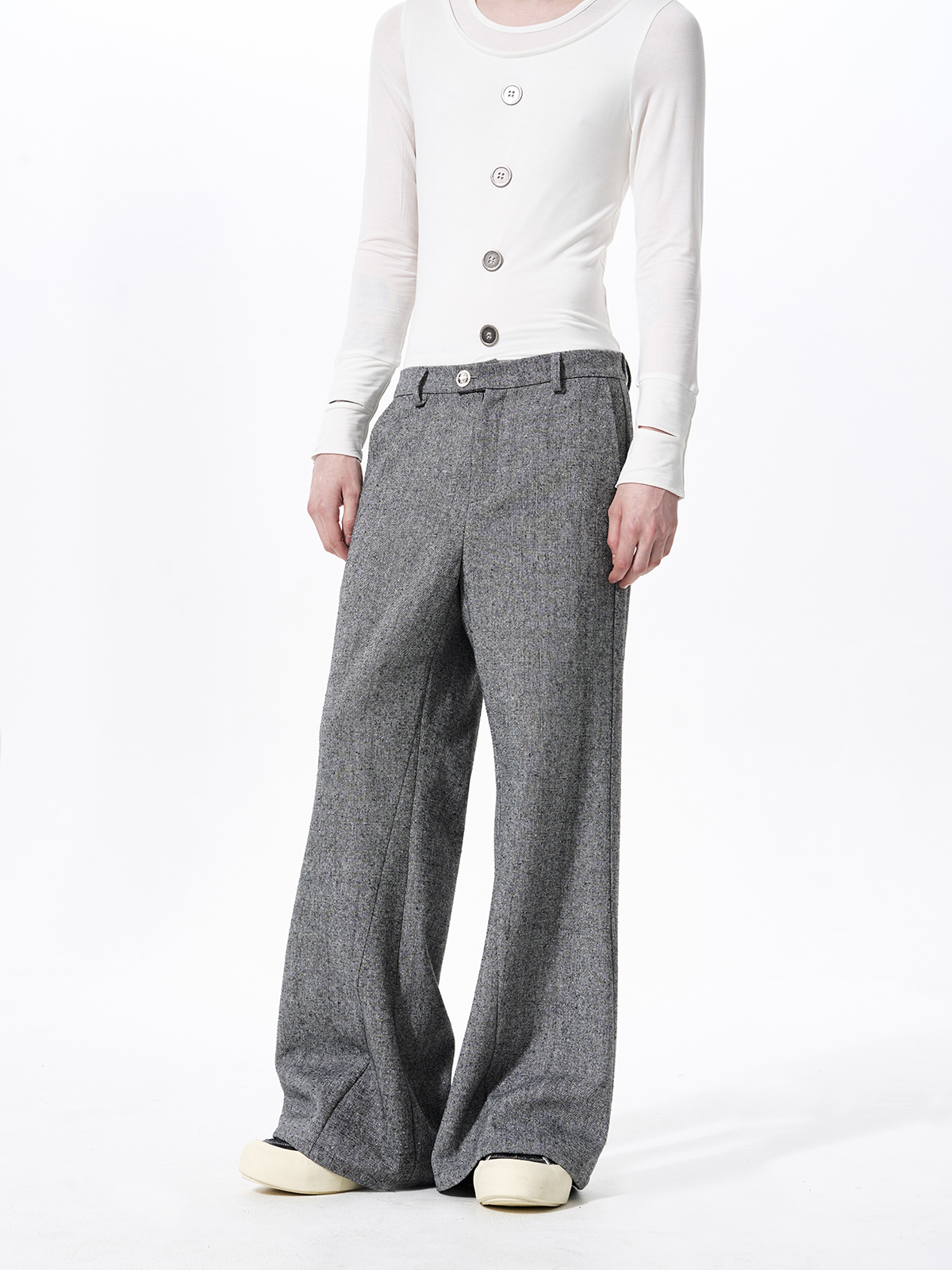 STRUCTURED CROPPED DOUBLE-BREASTED SUIT SET