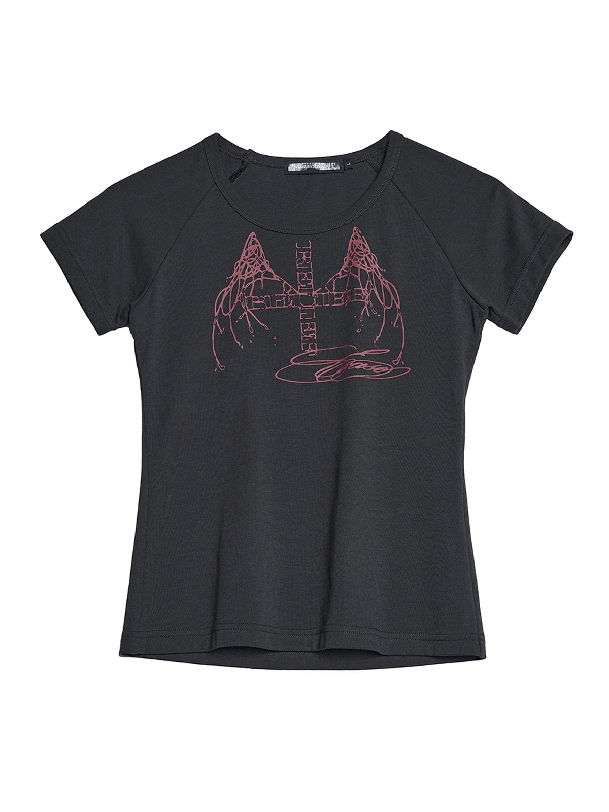 WINGED CROSS GRAPHIC FITTED TEE