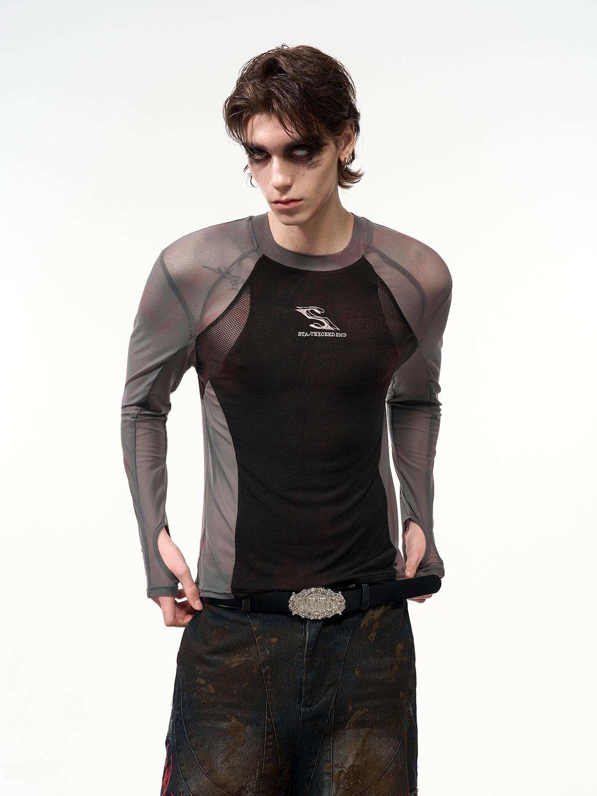 SHADOW MESH HYBRID LONG SLEEVE-START EXCEED END