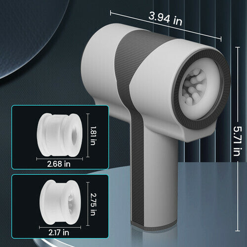 【Discreet Delivery】5 Telescopic Rotating 7 Vibrating Handheld Masturbator