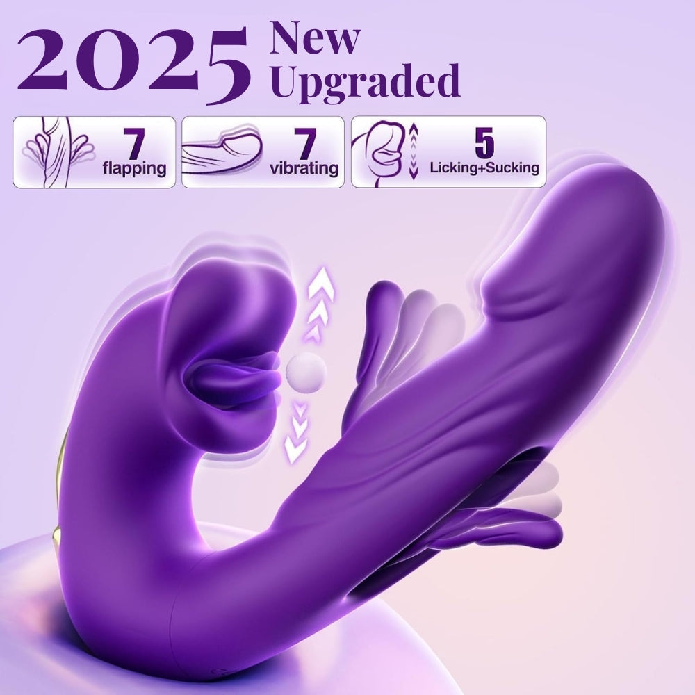 Christmas sale 70%OFF2025 Upgraded 4-in-1Flapping& Licking Vibrator