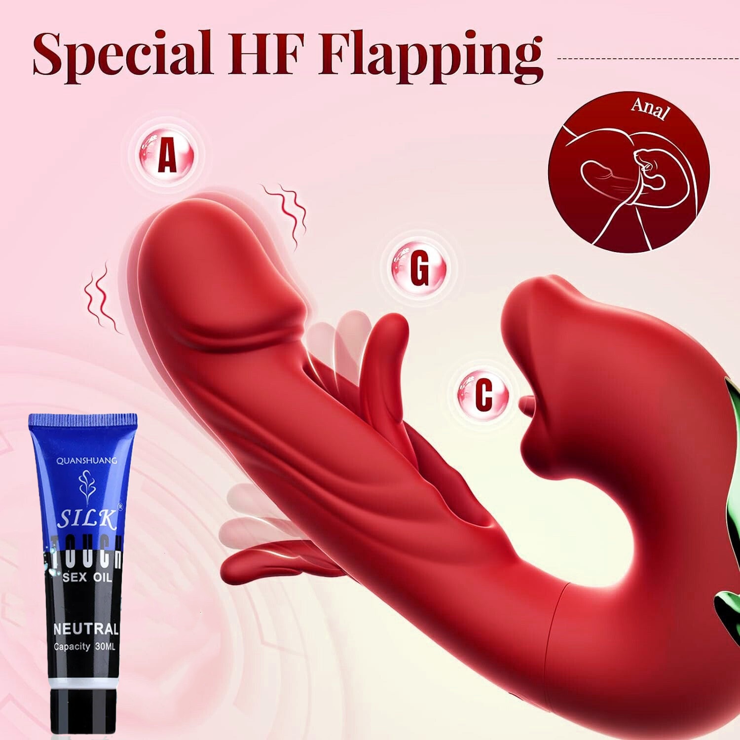 【Discreet Delivery】Christmas sale 70%OFF--4-in-1Flapping& Licking Vibrator