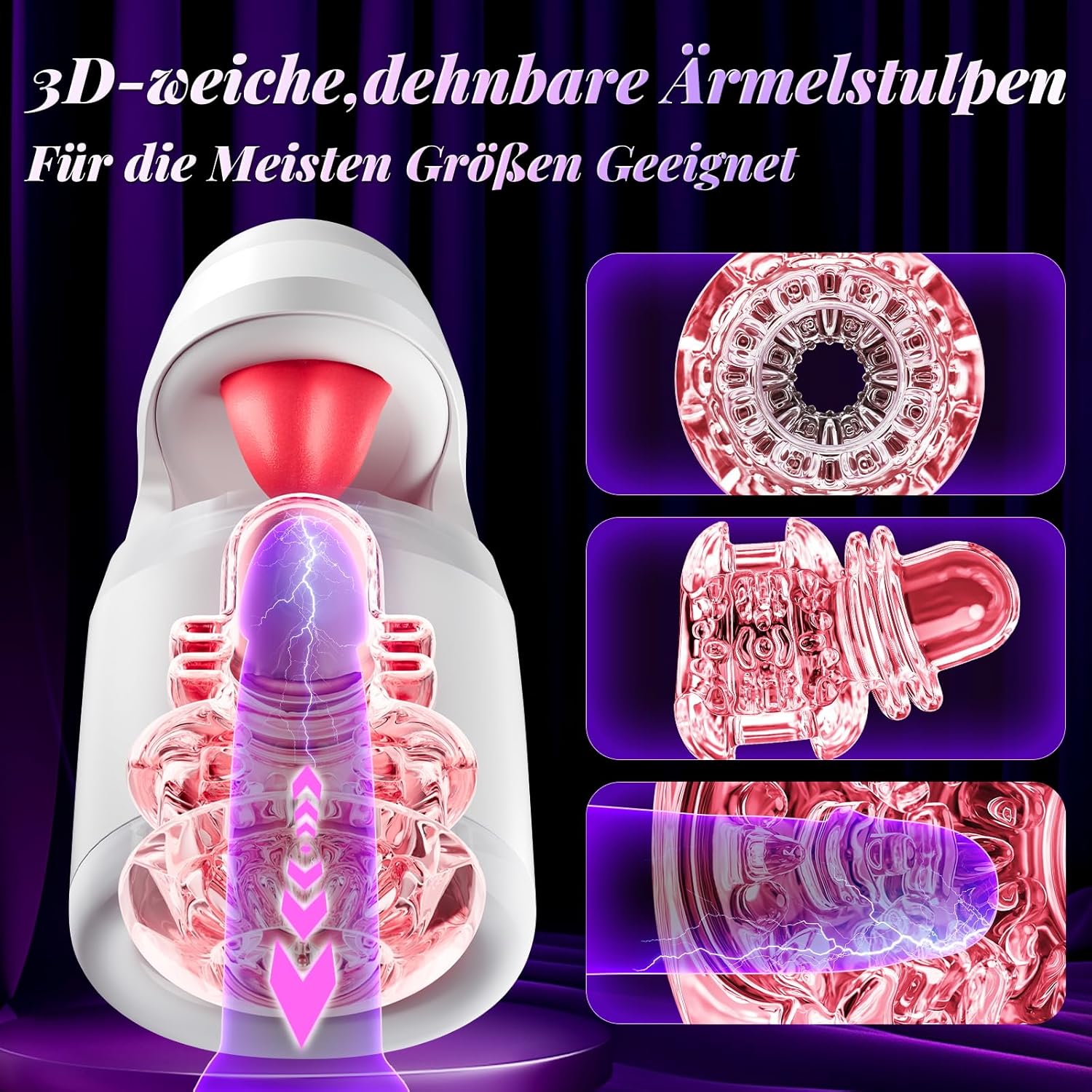 HESEKS Thrusting Automatic Male Masturbator Cup Real Tongue Licking Blowjob Sex Machine Stroker for Penis Training Stimulation gbamboo_0DFV