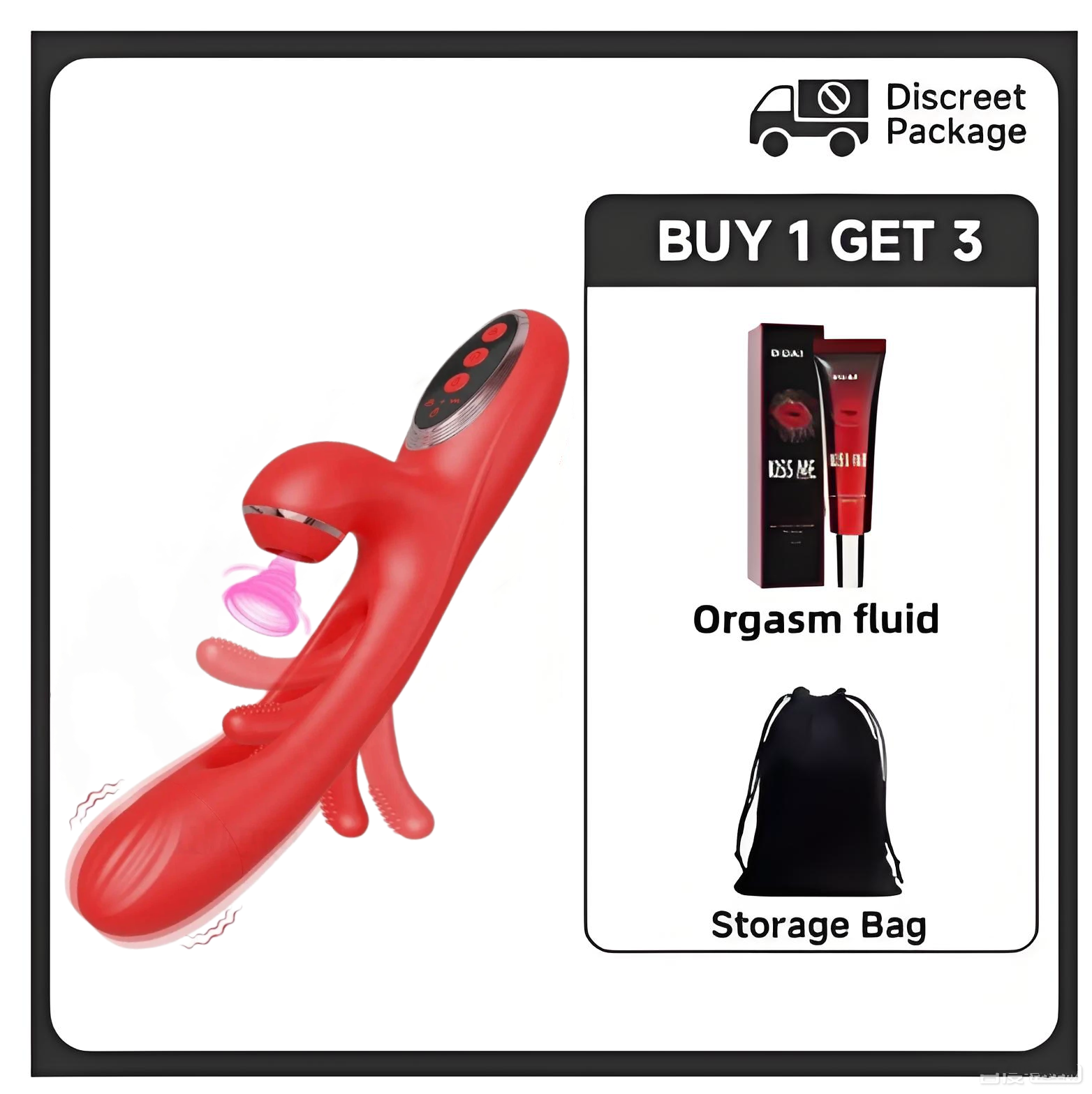 【Discreet Delivery】2026 New Arrival Presale — 50% OFF – 💖4-in-1 Flapping & Licking Vibrator