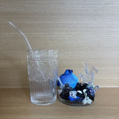 Surprise  Bling Straw Glass box - wish is 1 more!