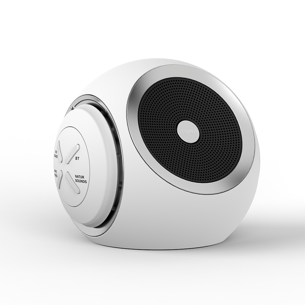 White Noise Machine, 30 Soothing Sounds Options Including Fan, Nature & White Noise, Sleep Timer, Bluetooth, Adjustable Volume, Sleep Sound Machine for Adults iTOMA 318