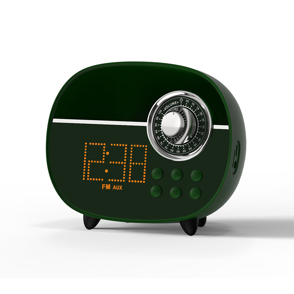 Digital Retro Alarm Clock with Bluetooth,Vintage FM Radio-ITOMA