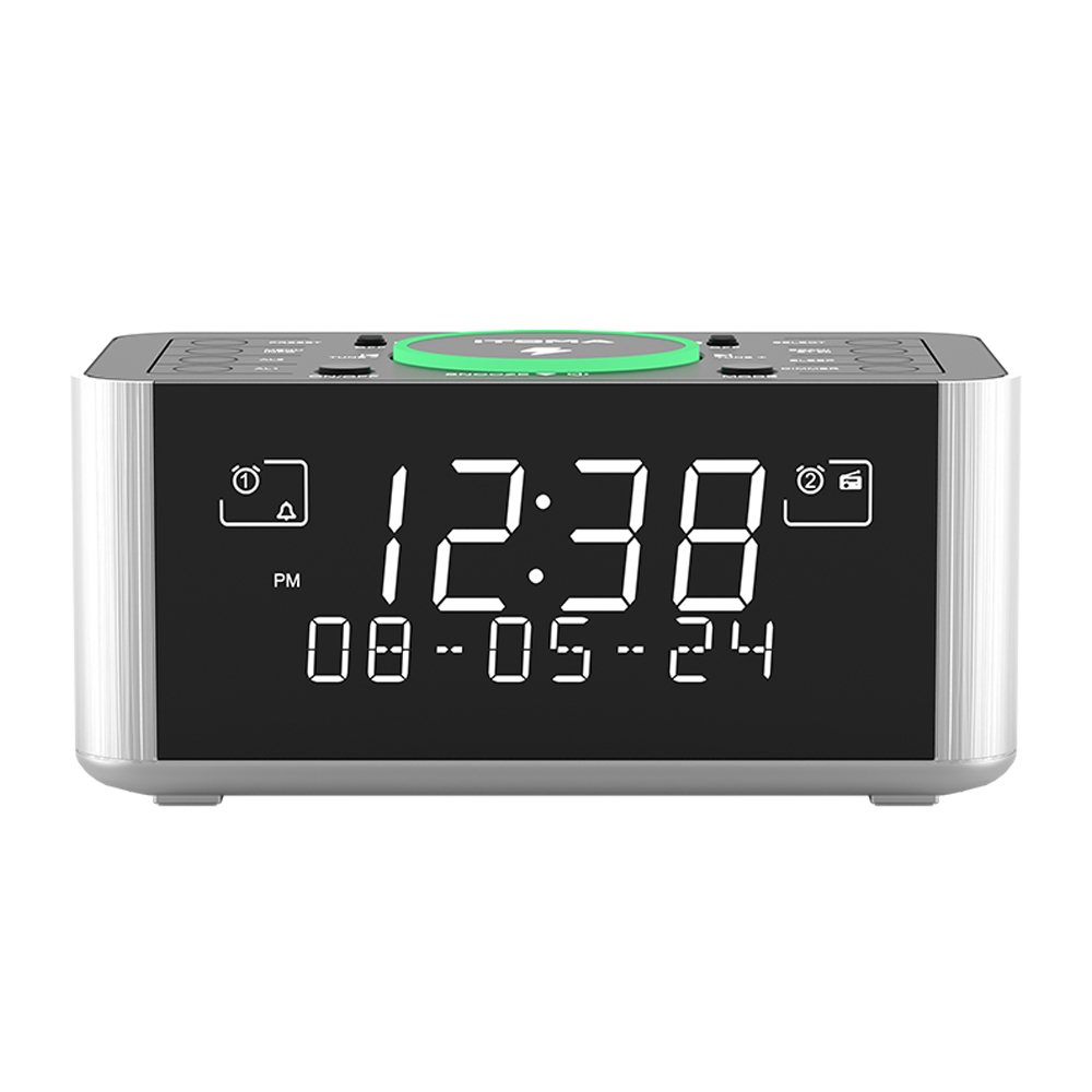 Alarm Clock with DAB & FM Radio Wireless Charging&Bluetooth-ITOMA
