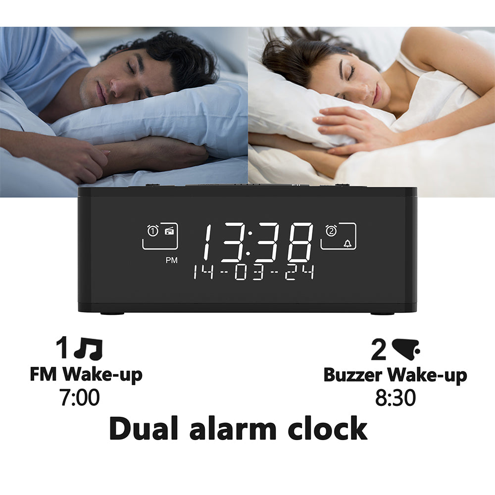 Alarm Clock with DAB & FM Radio Bluetooth-ITOMA