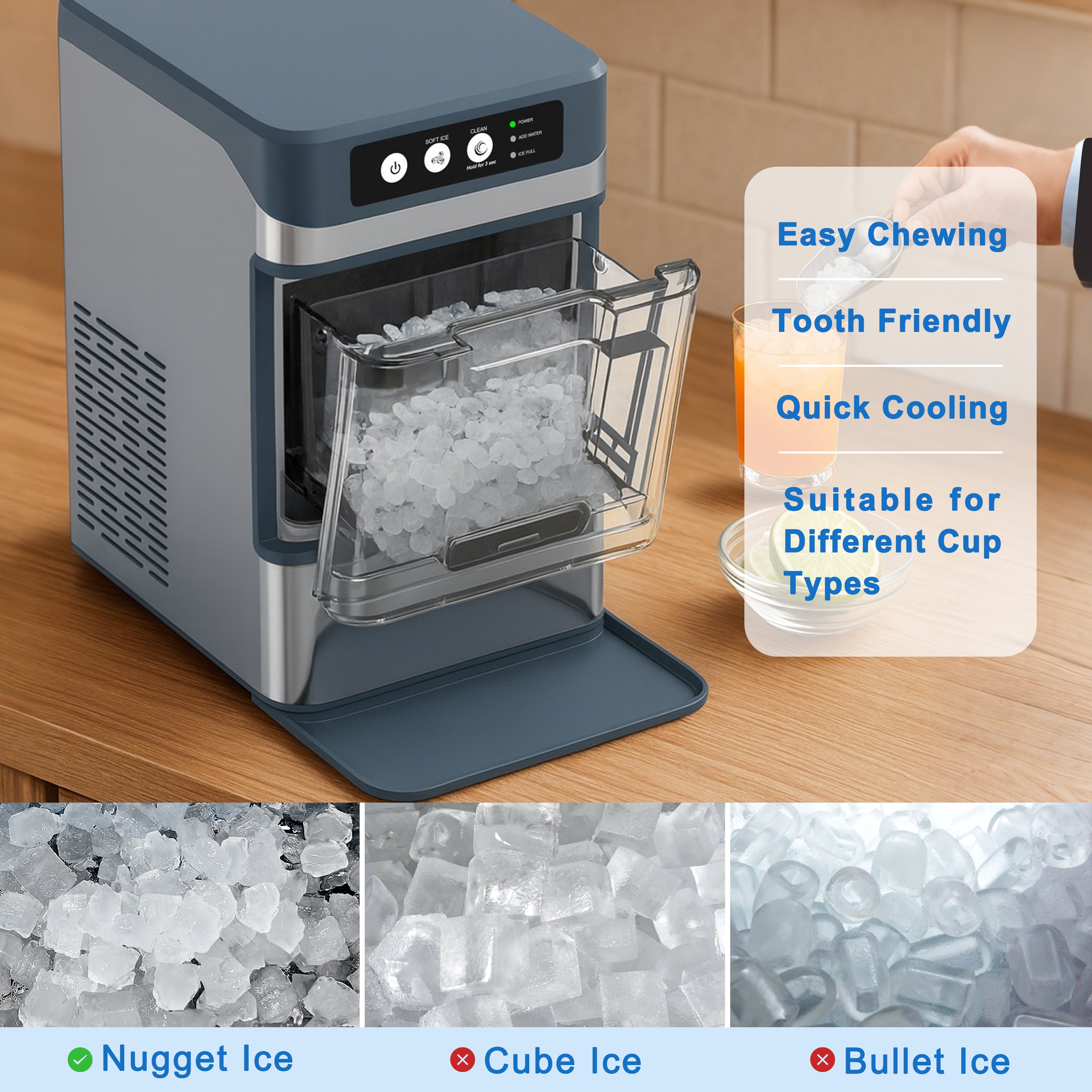 Household ice maker - Chewing ice-ITOMA