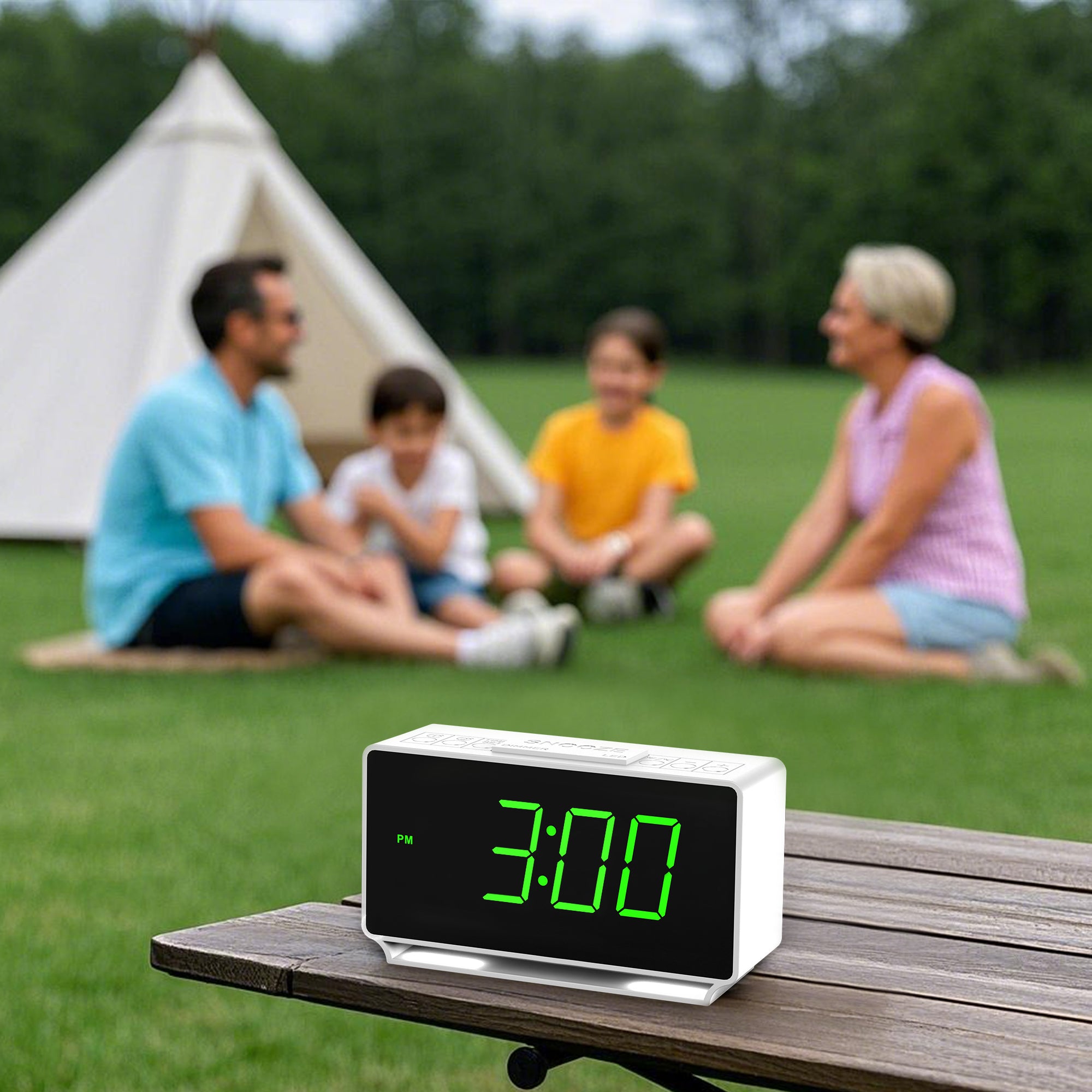 Digital iTOMA 222 Alarm Clock, Dual Alarms with Temperature Display-ITOMA