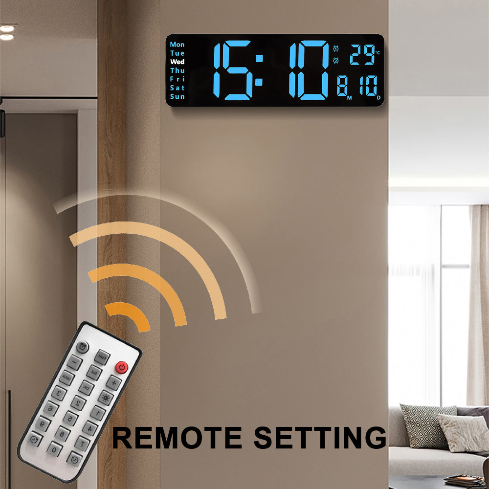 13 Inch Large Display LED Digita Wall Clock -ITOMA