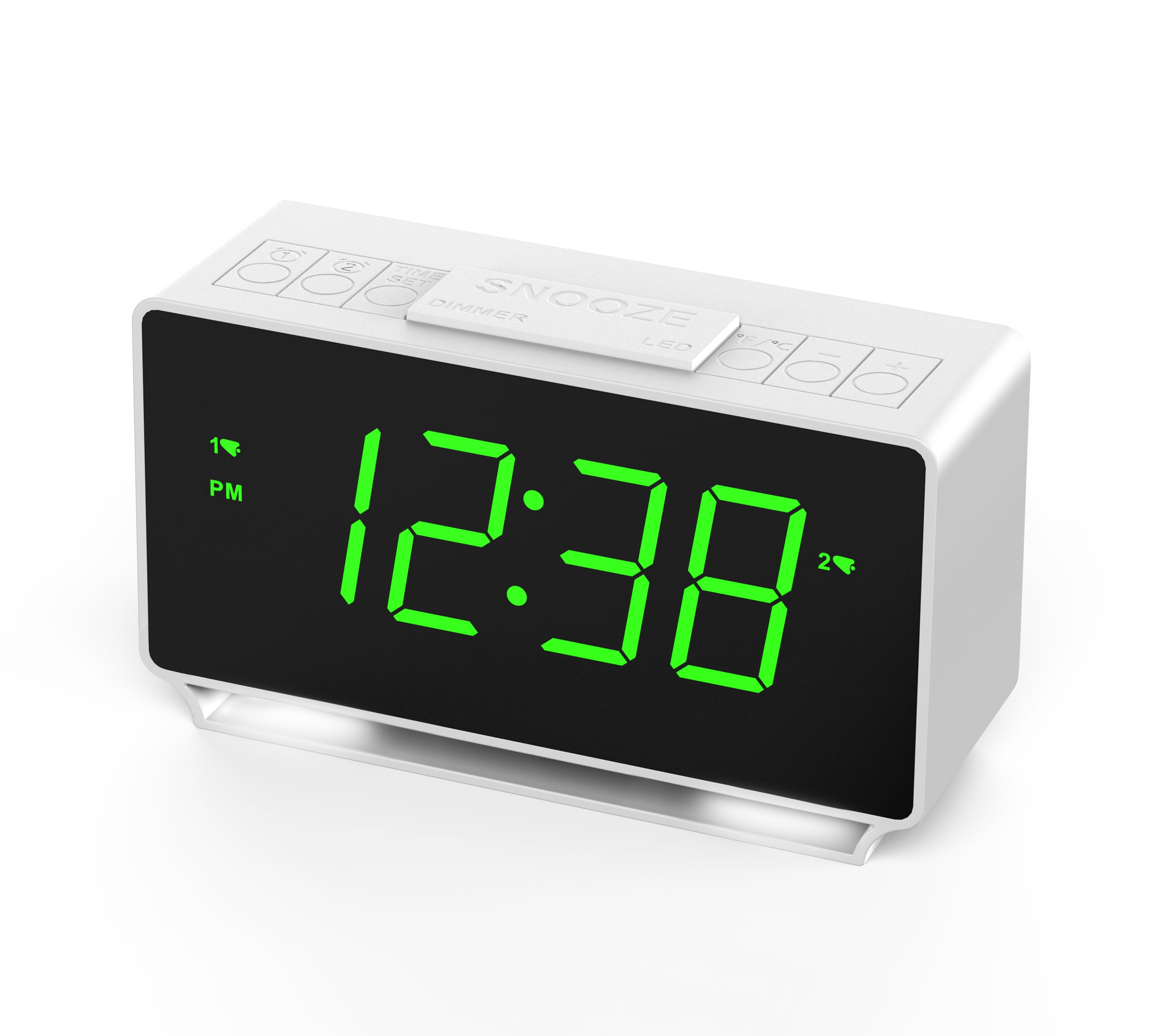 Digital iTOMA 222 Alarm Clock, Dual Alarms with Temperature Display-ITOMA