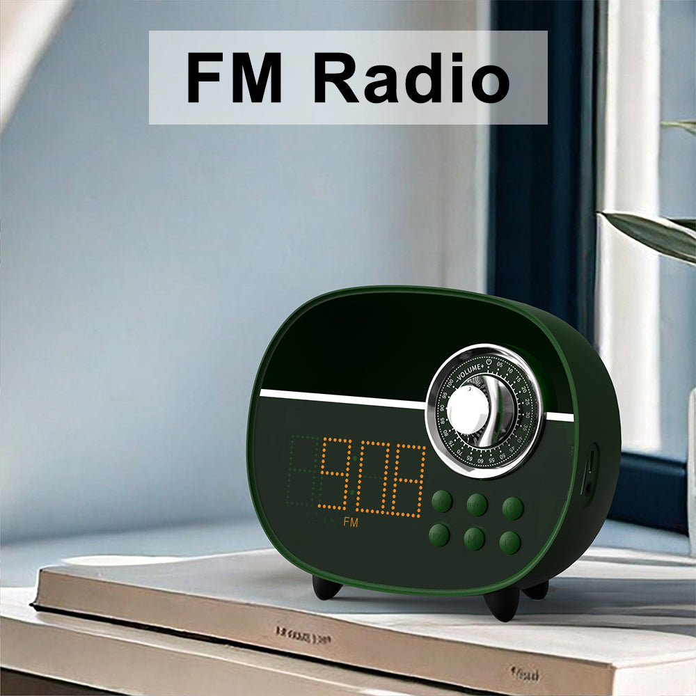 Digital Retro Alarm Clock with Bluetooth,Vintage FM Radio-ITOMA