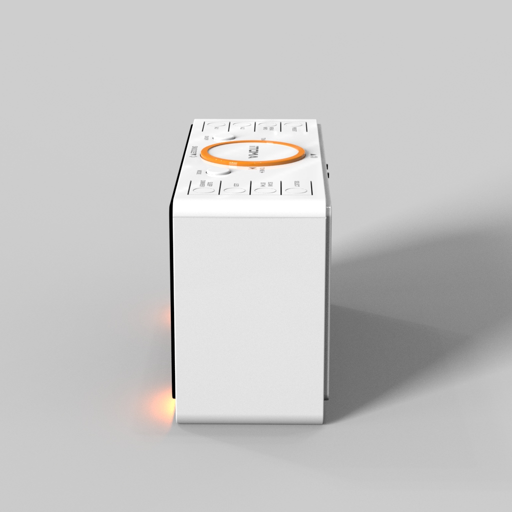 DAB and FM, Bluetooth, dual alarm clocks, sleep timer, dimming control, USB charger and headphone jack iTOMA 728