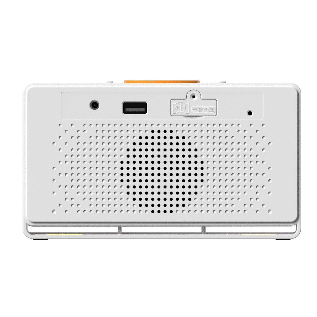 Digital Alarm Clock Radio, 1.4" White LED Display Clock with Bluetooth, FM Radio, Dual Alarm, Sleep Timer, Snooze, Auto & Manual Dimmer, USB Charger and Night Light iTOMA 718