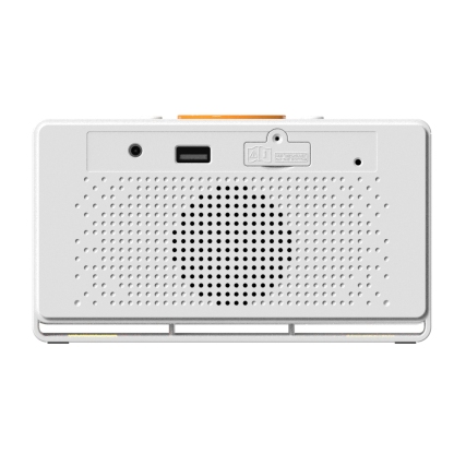 Digital Alarm Clock Radio, 1.4" White LED Display Clock with Bluetooth, FM Radio, Dual Alarm, Sleep Timer, Snooze, Auto & Manual Dimmer, USB Charger and Night Light iTOMA 718